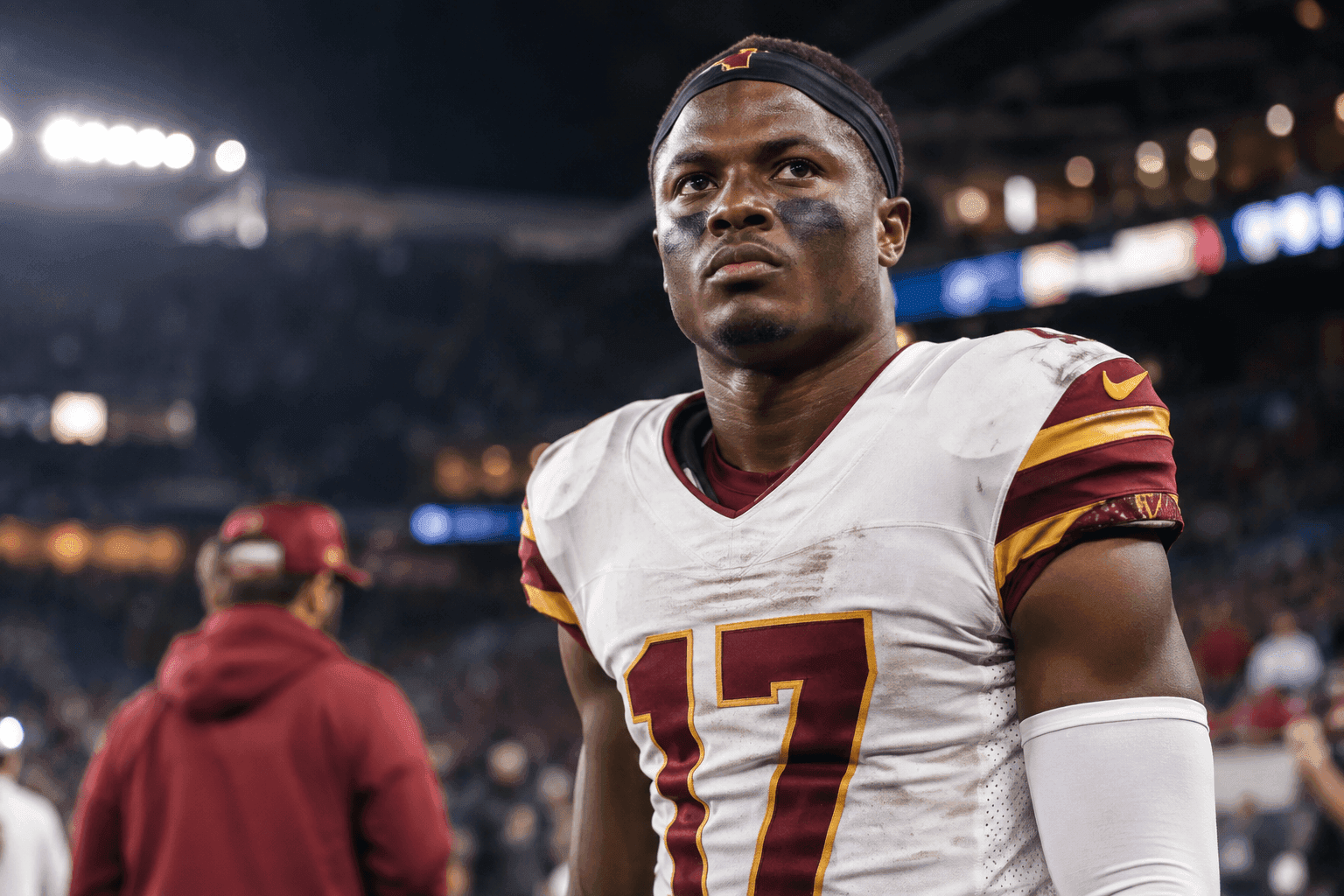 Editorial sports image for Terry McLaurin's Late-Week Hamstring Injury Leaves Commanders Stranded in London