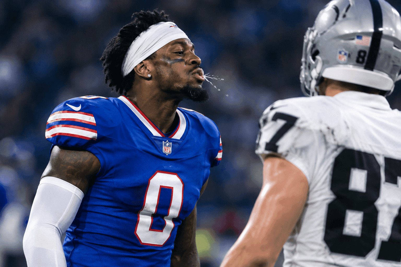 Editorial sports image for C.J. Gardner-Johnson's Spitting Suspension Upheld Because the NFL Doesn't Do Llama Exemptions