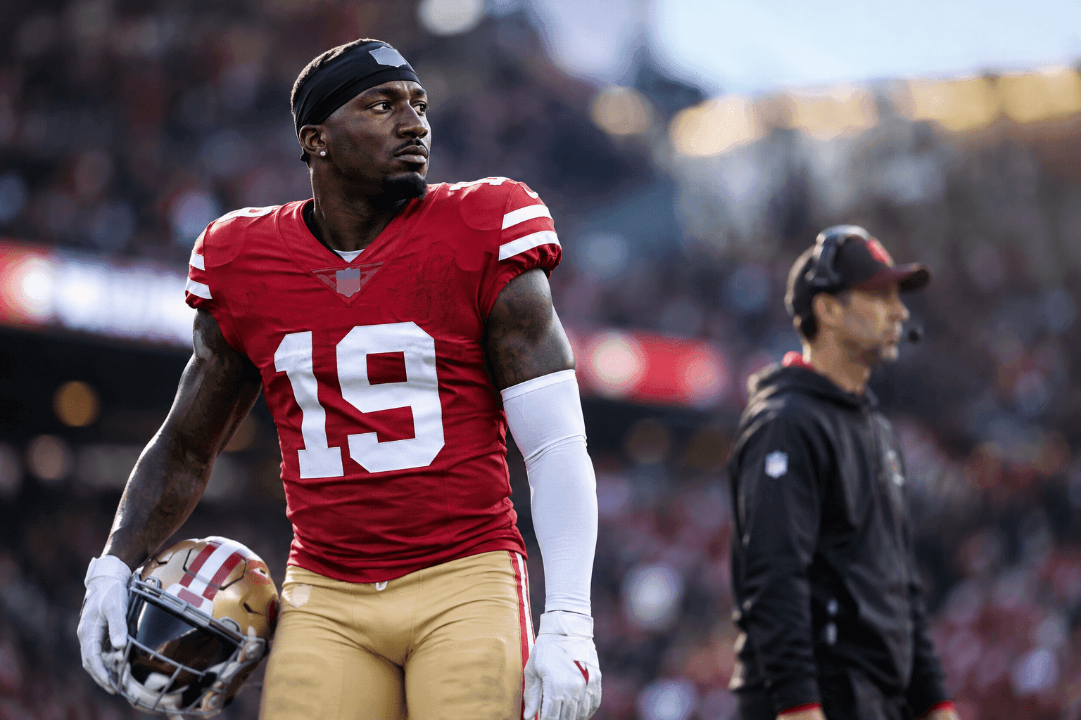 Editorial sports image for Deebo Samuel Out 'Several Weeks' With Hamstring Pull