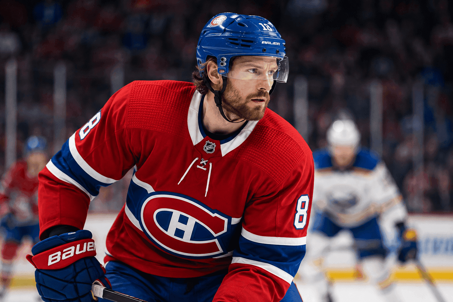 Editorial sports image for Canadiens Lose Minute-Muncher Mike Matheson to Lower-Body Injury Ahead of Sabres Clash