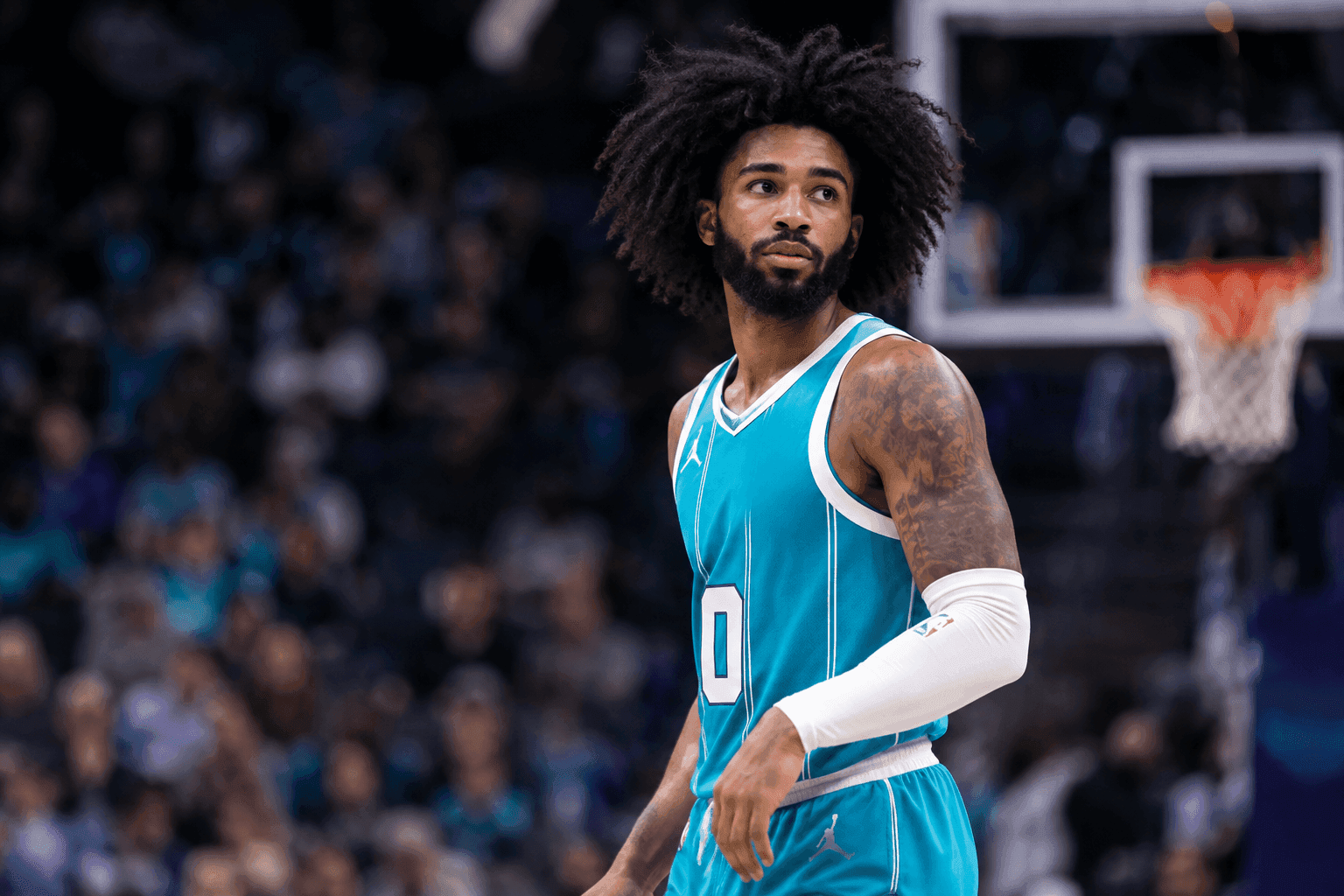 Editorial sports image for Hornets Shut Down Coby White for Preseason After Calf Strain