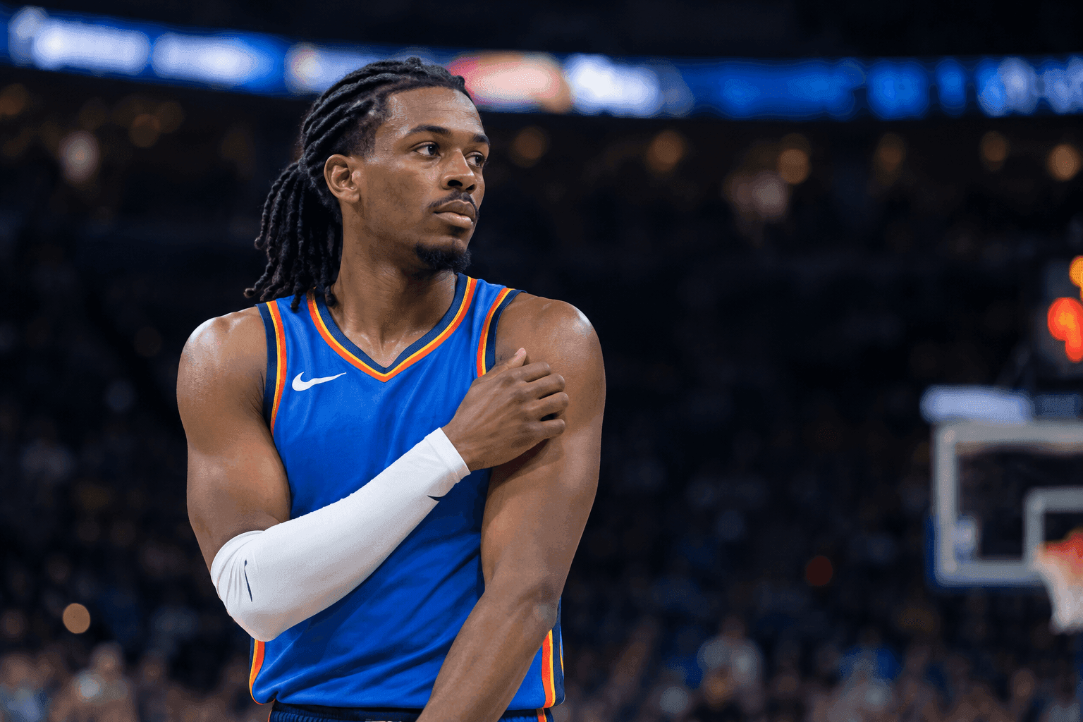 Editorial sports image for Cason Wallace Undergoing Shoulder Surgery as Thunder Injury Woes Pile Up