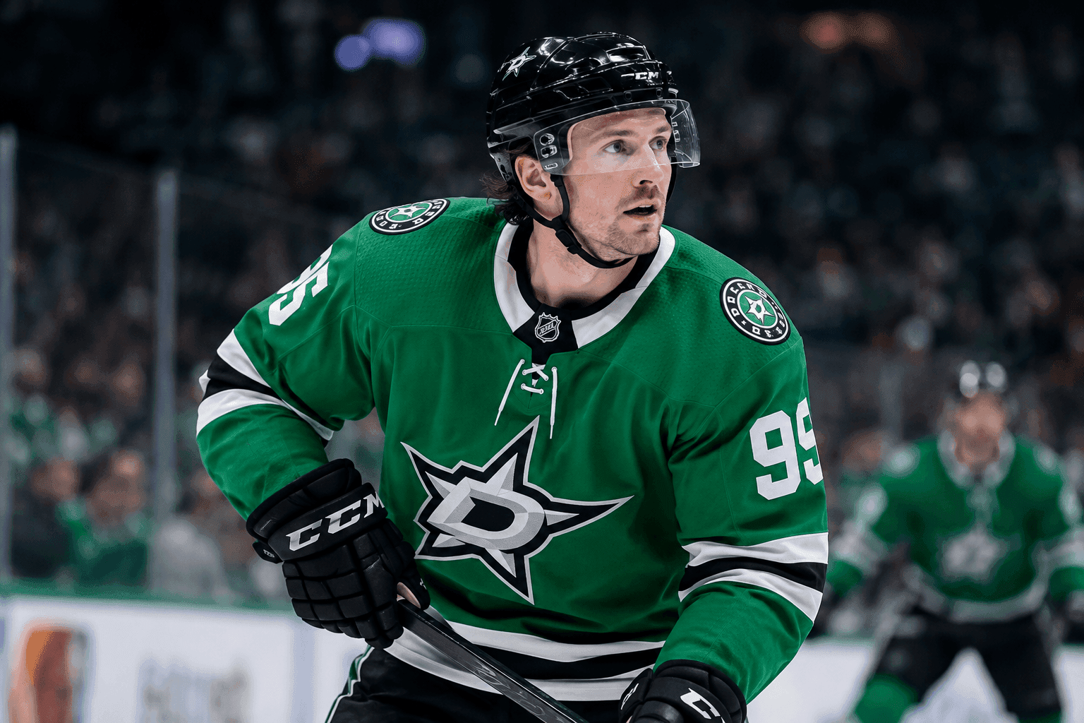 Editorial sports image for Matt Duchene Doubtful for Stars Season Opener After Injury Setback
