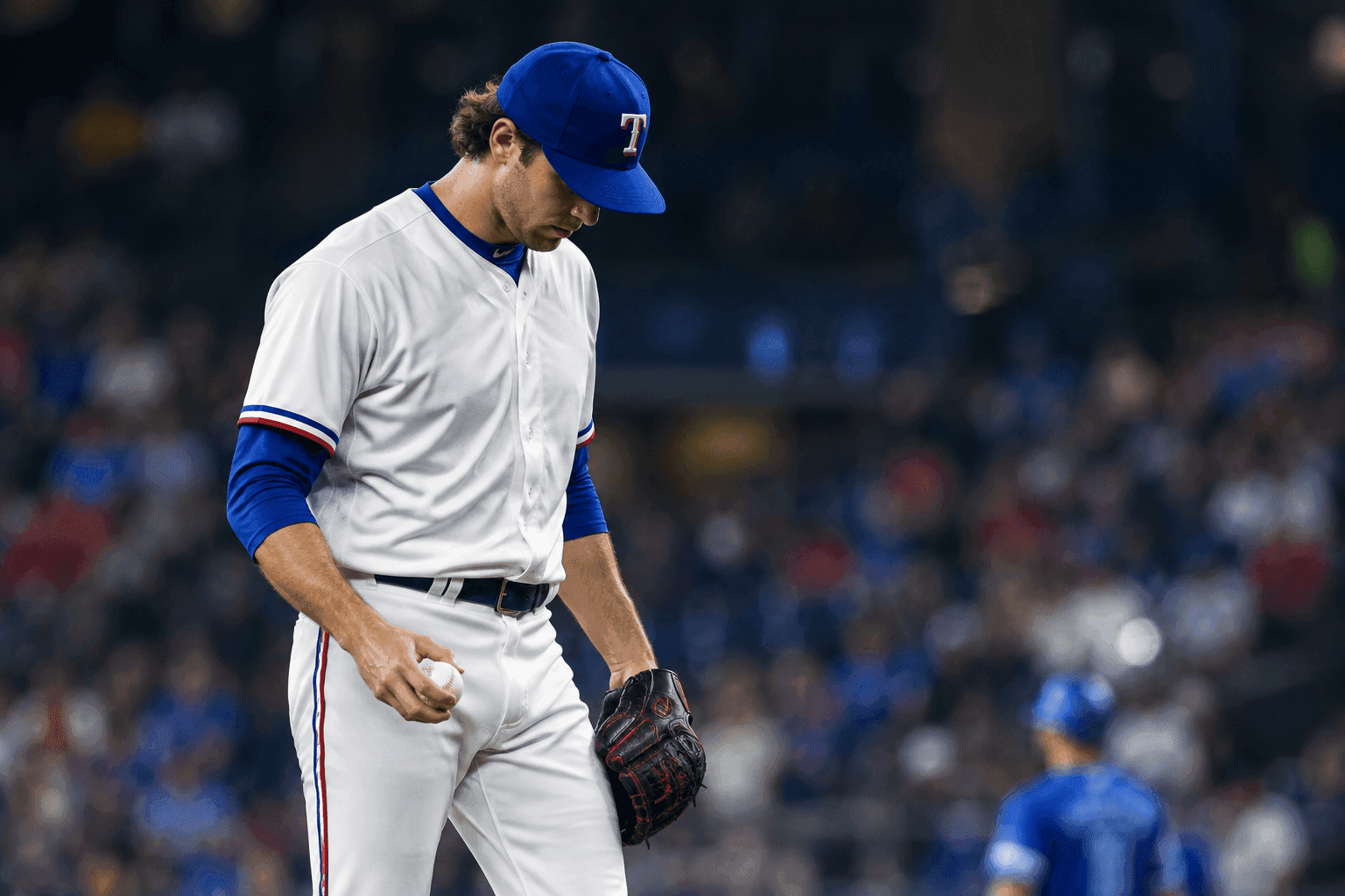 Editorial sports image for Rangers Lose Cal Quantrill to Lat Strain After Ignoring the Check Engine Light