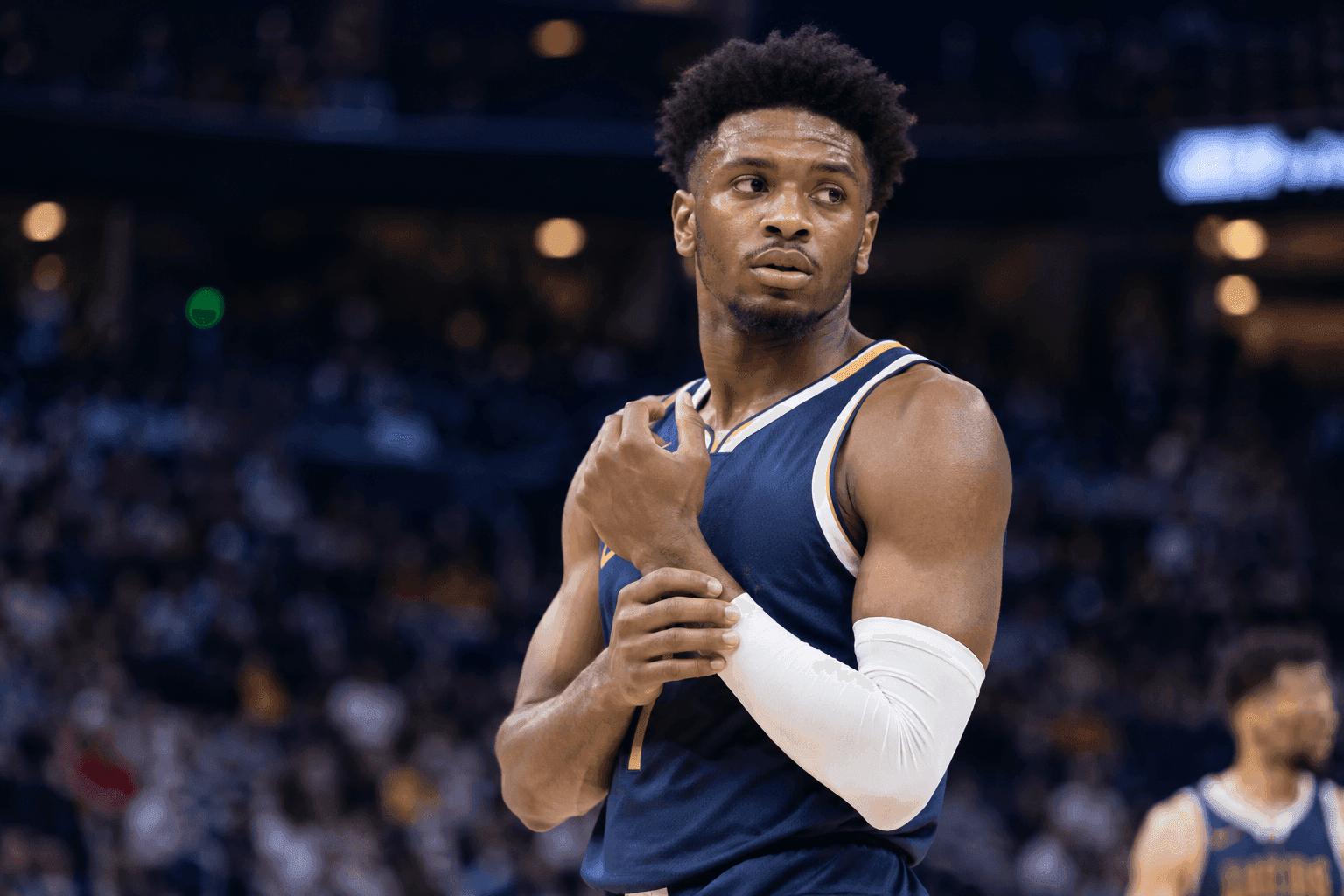 Editorial sports image for Alpha Diallo Downgraded to Doubtful: Nuggets Rotation Takes Another Hit