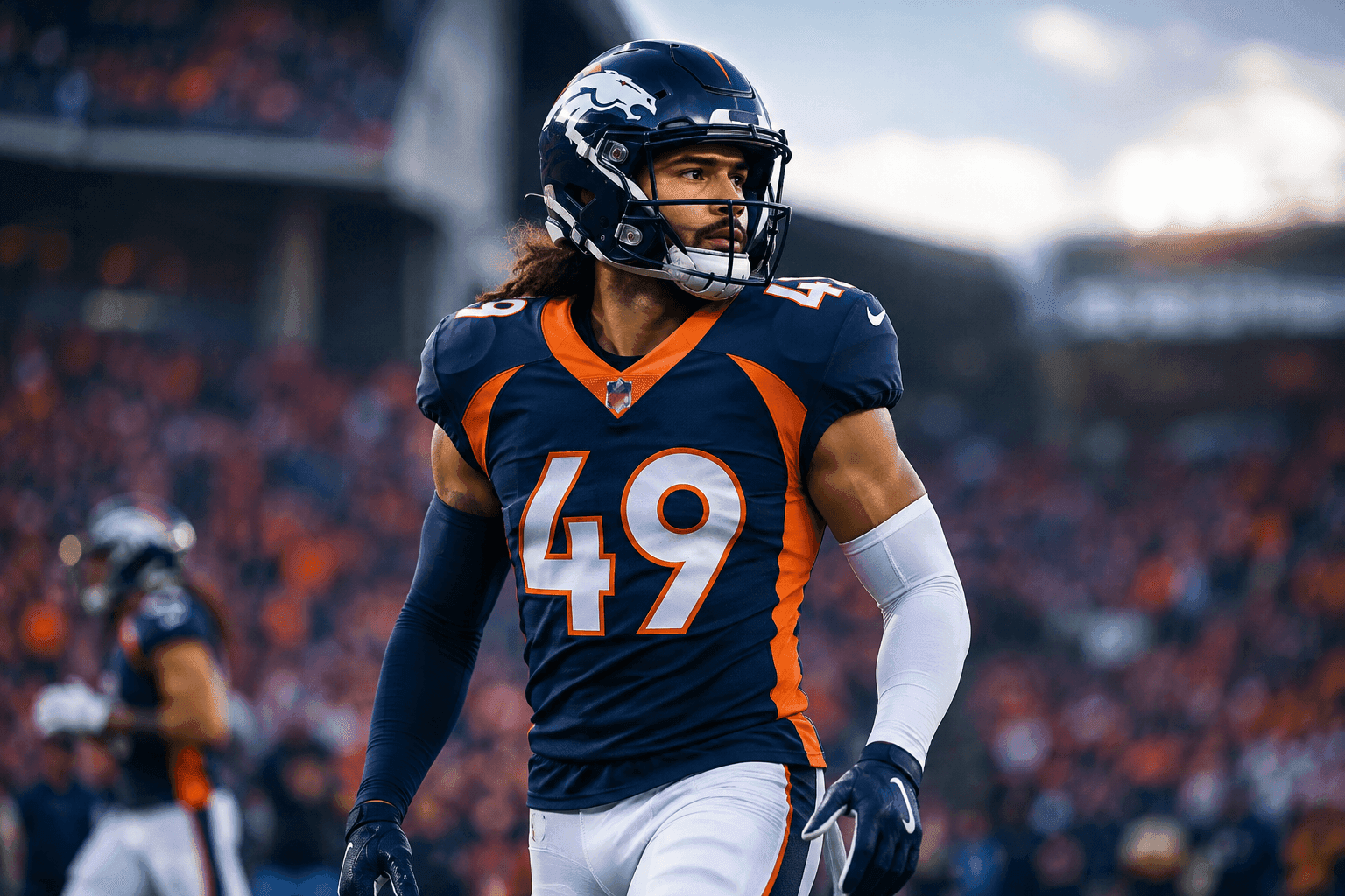 Editorial sports image for Broncos Lose Safety Talanoa Hufanga for 2-3 Weeks to Ankle Injury