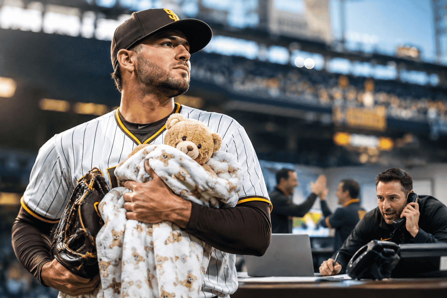 Editorial sports image for Padres Forced Into Immediate NLDS Roster Scramble Thanks to Elite Baby Timing