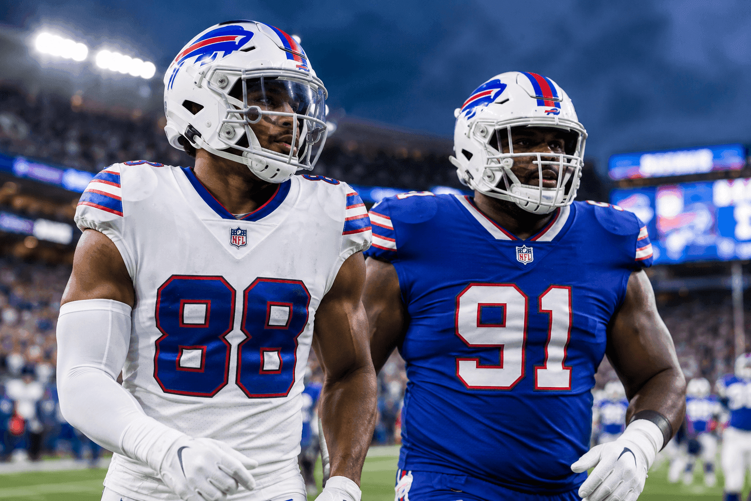 Editorial sports image for Bills Dodge Major Bullets with DJ Moore and Ed Oliver Injury Updates
