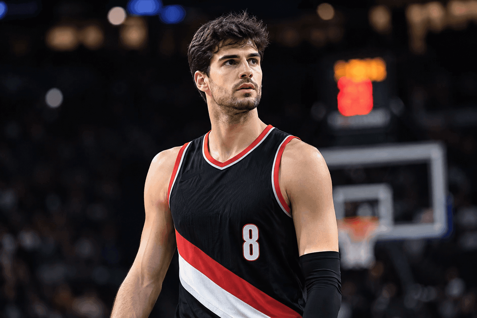 Editorial sports image for Deni Avdija's Ankle Injury Throws a Wrench in Portland's Opening Night