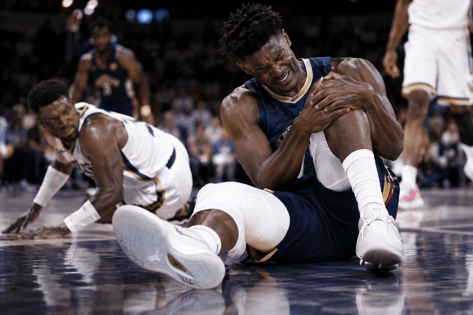 Editorial sports image for Yves Missi Sidelined After Zion Williamson Collision Turns Pelicans Center Into a Workplace Hazard