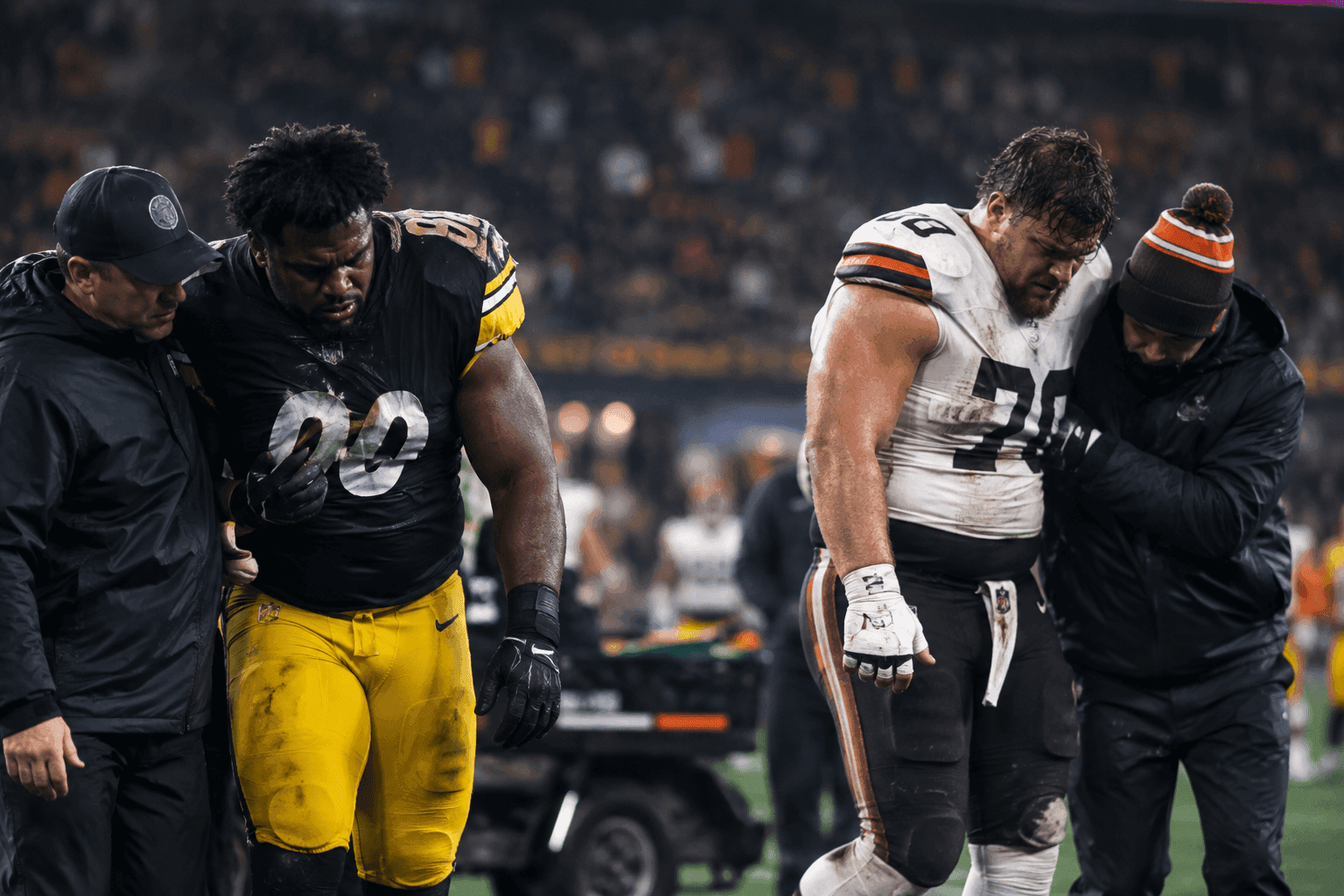 Editorial sports image for Thursday Night Football Turns Into a Defensive Line MASH Unit for Steelers and Browns