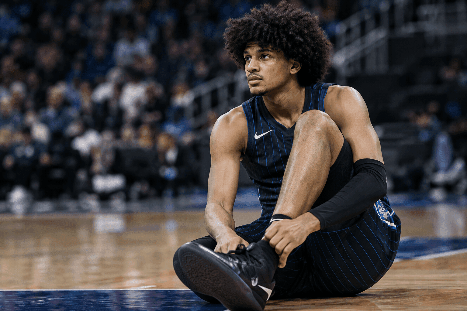 Editorial sports image for Anthony Black Ruled Out for Friday, Forcing Magic to Shuffle the Deck