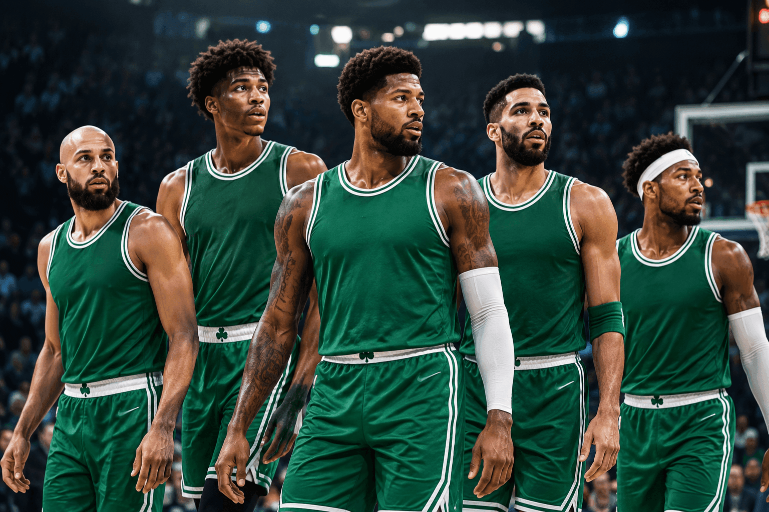 Editorial sports image for The Celtics' Opening Night Lineup is a Fever Dream