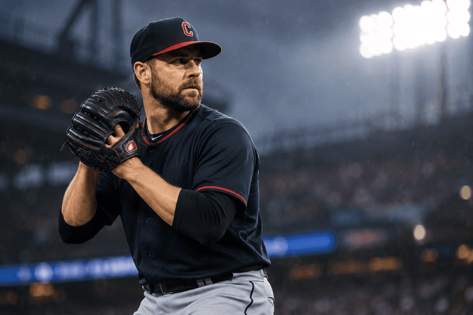 Editorial sports image for Rain Delay Can't Stop the Shawn Armstrong Opener Experience in ALCS Game 4