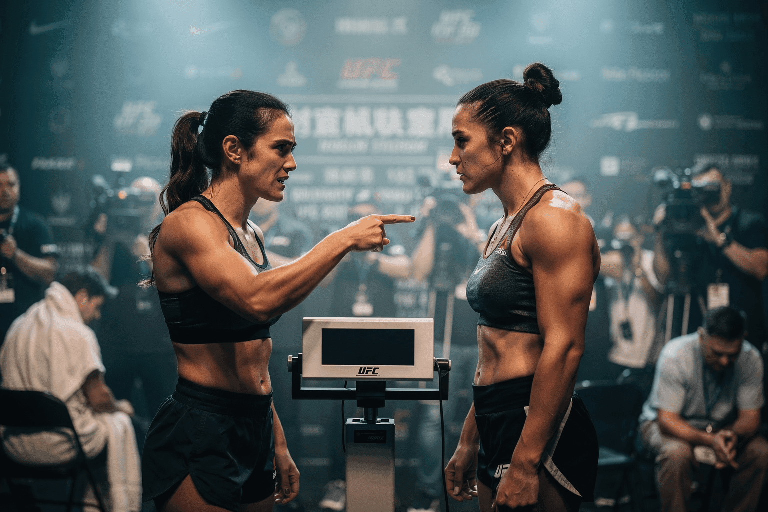 Editorial sports image for UFC Shanghai Weigh-Ins Deliver a Rare Double Weight Miss