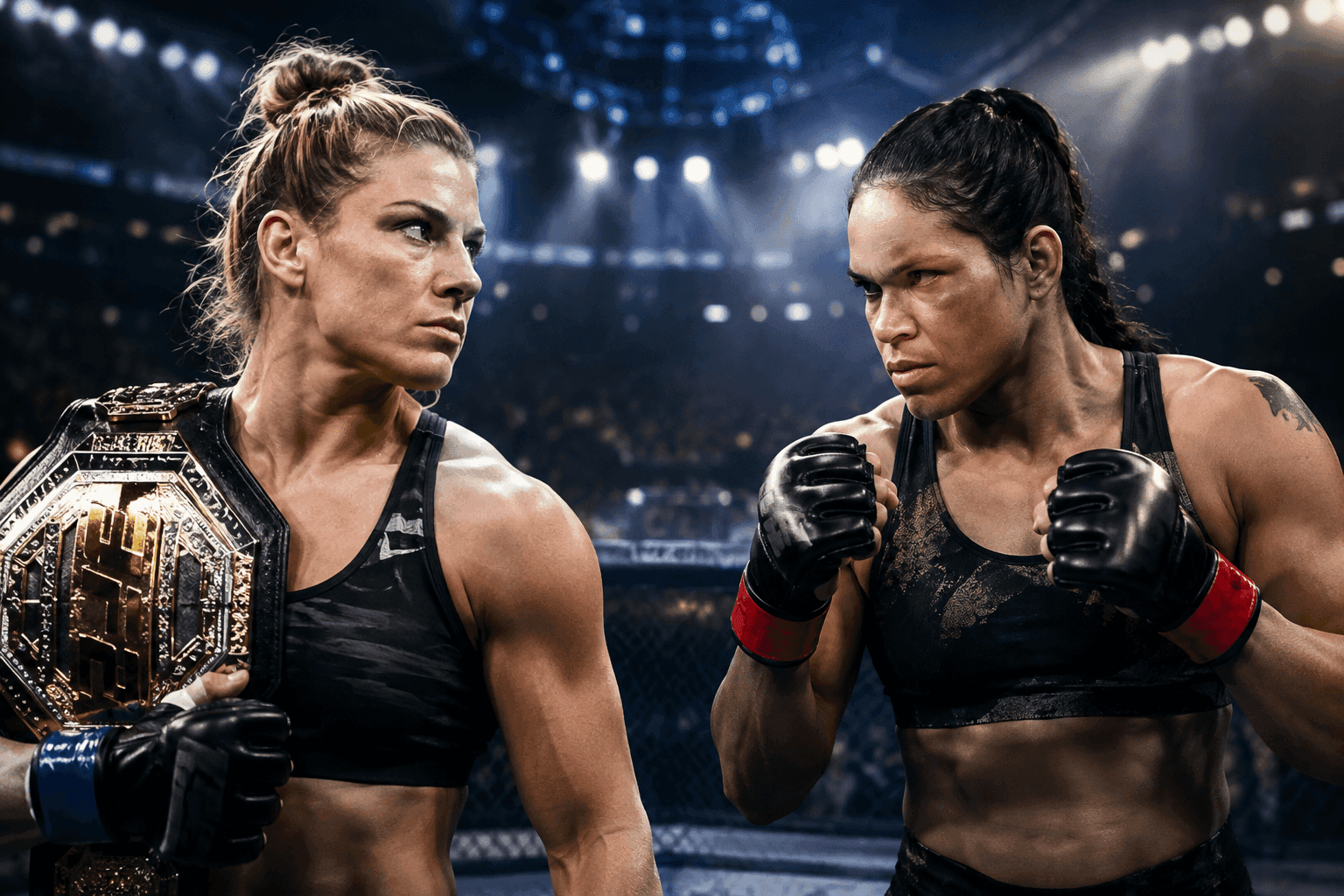 Editorial sports image for Kayla Harrison vs. Amanda Nunes Rebooked for UFC 334 at MSG