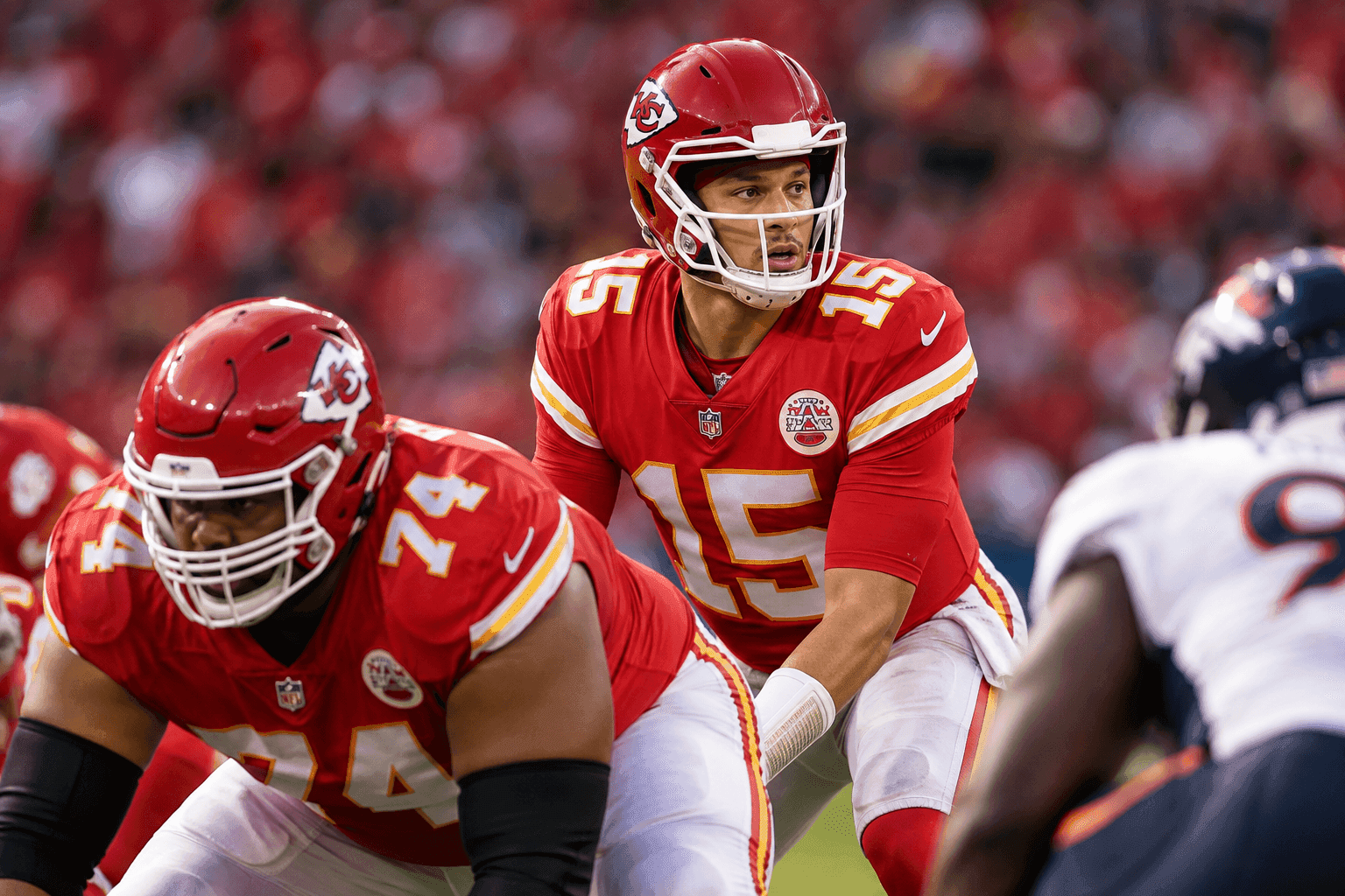 Editorial sports image for Patrick Mahomes Returns, But the Chiefs Are Handing His Blind Side to an Undrafted Free Agent