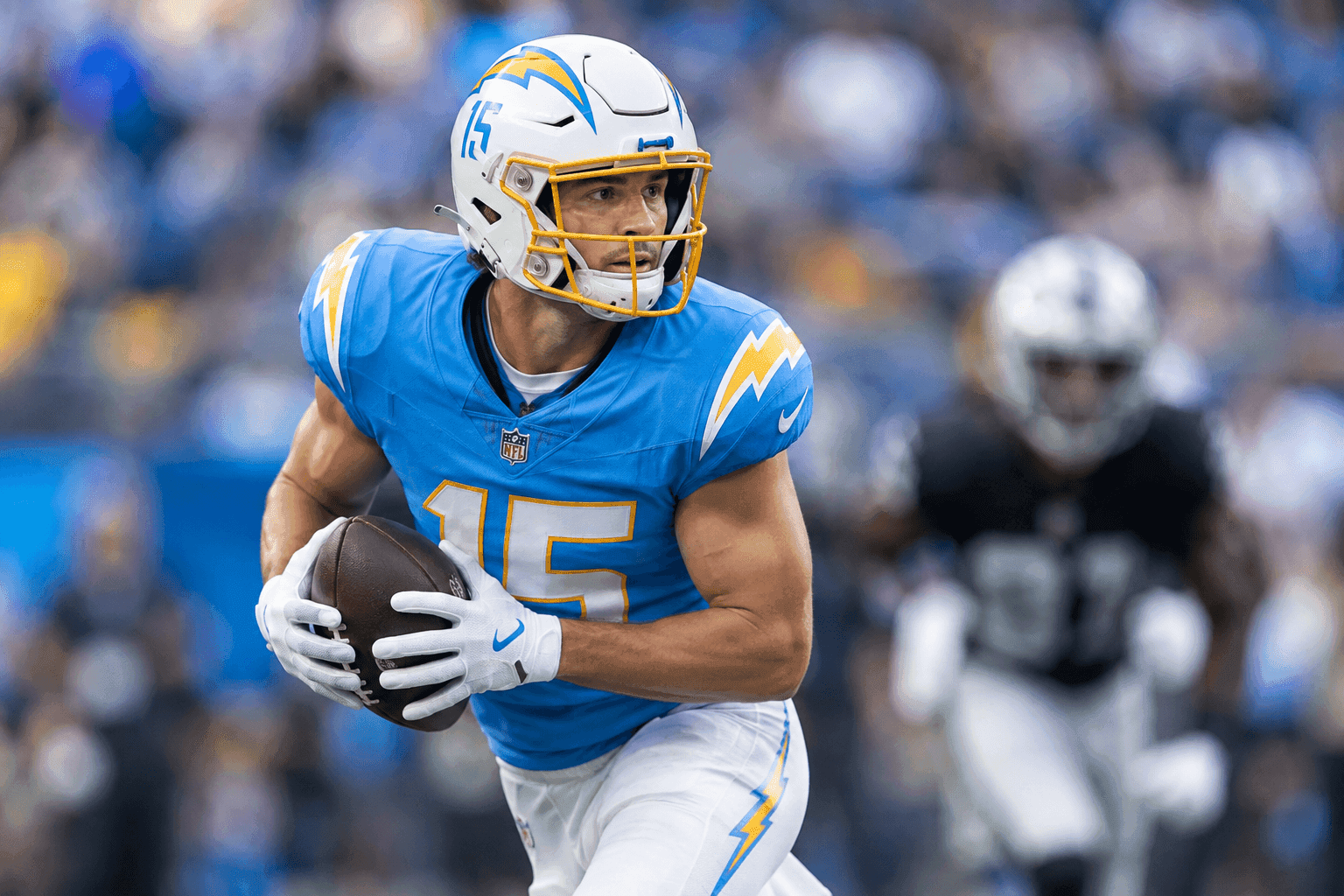 Editorial sports image for Ladd McConkey's Rib Injury Leaves Chargers Offense Gasping for Air