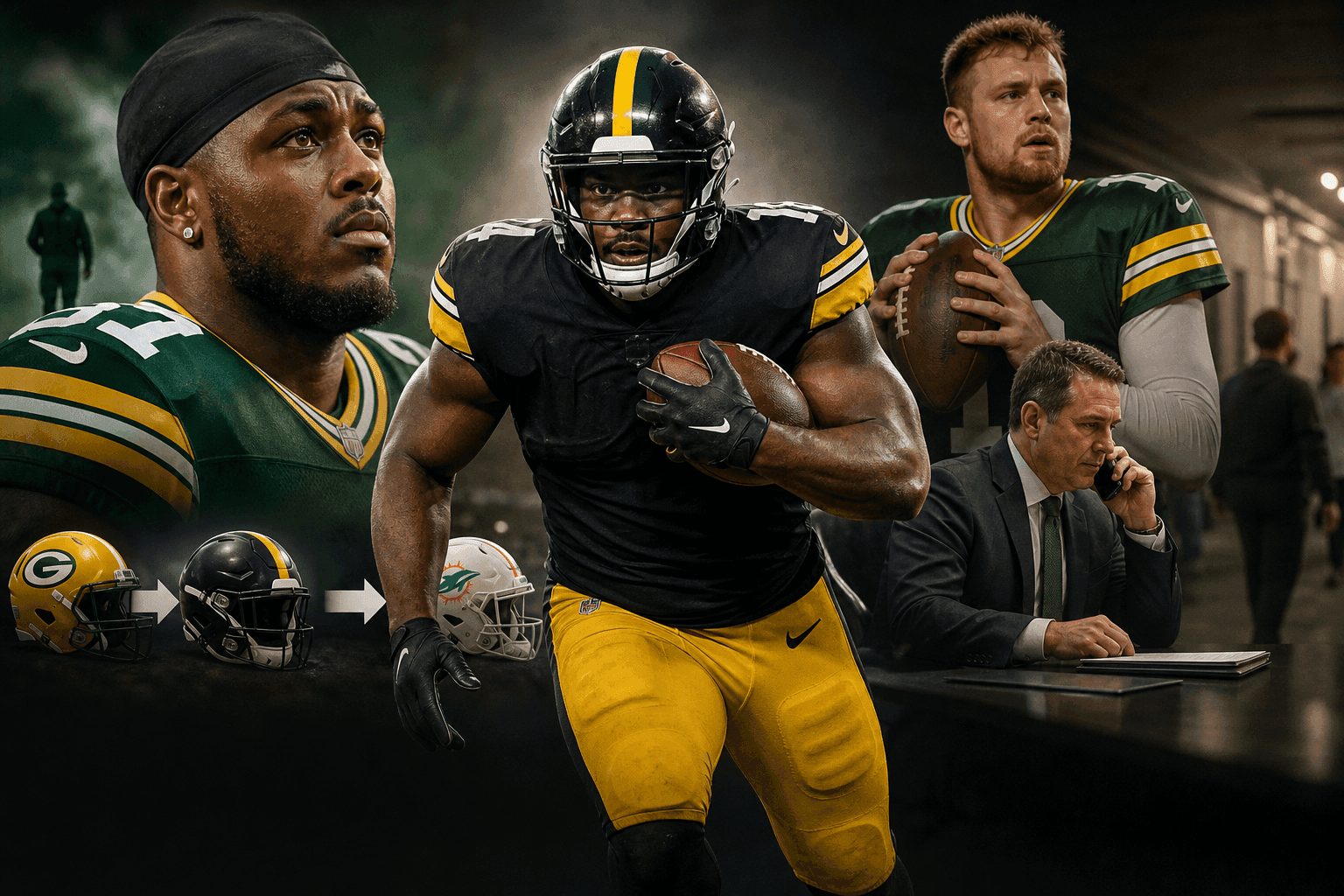 Editorial sports image for Packers Hit the Panic Button: Josh Jacobs Sidelined, Kaleb Johnson Acquired in Wild Roster Shakeup