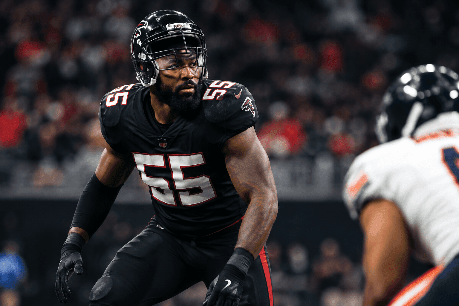 Editorial sports image for Za'Darius Smith is Active for the Falcons, and the Bears Should Be Worried