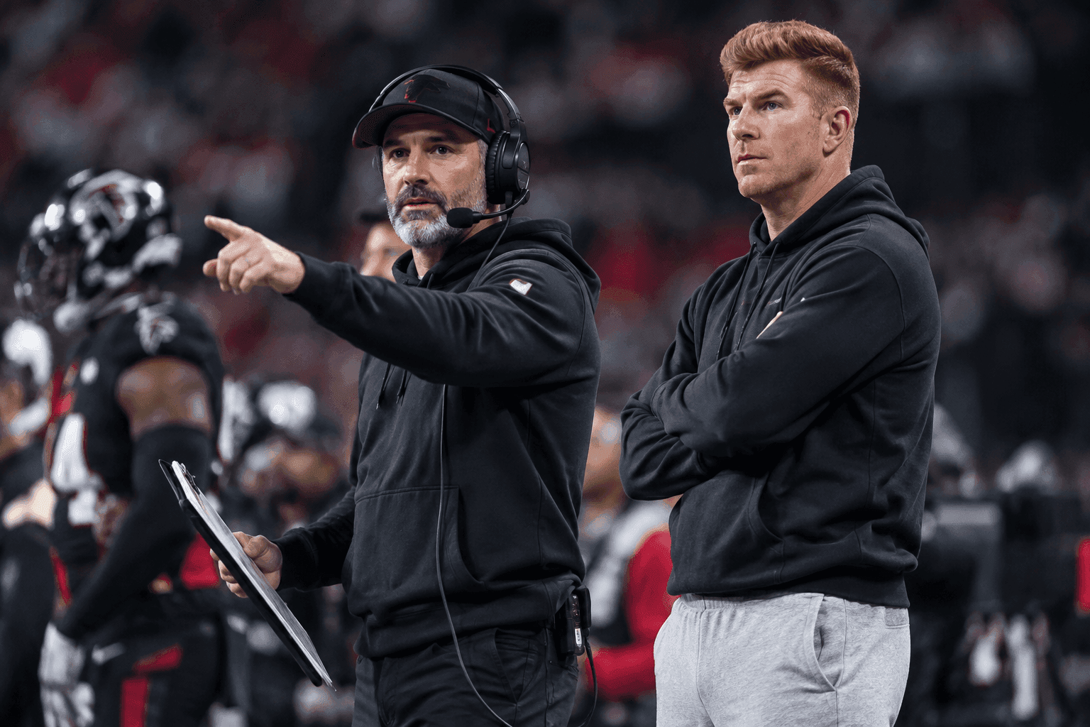 Editorial sports image for Andy Dalton's Falcons Era Begins With a Clipboard and Sweatpants