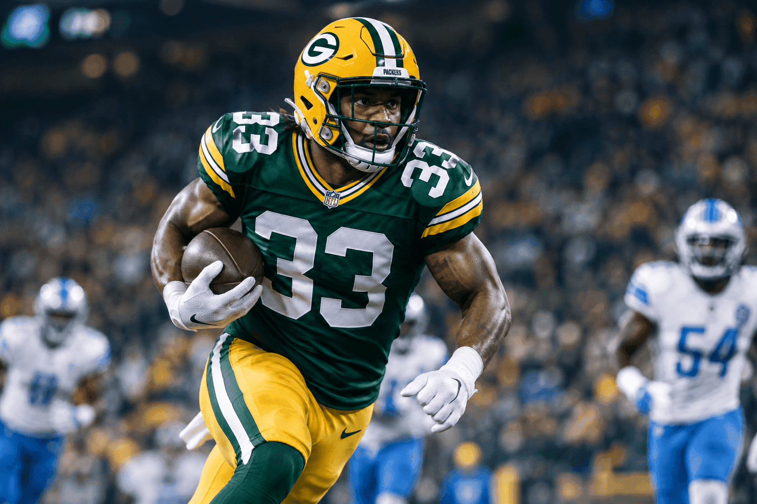 Editorial sports image for Josh Jacobs Activated Just in Time for Packers-Lions NFC North Showdown