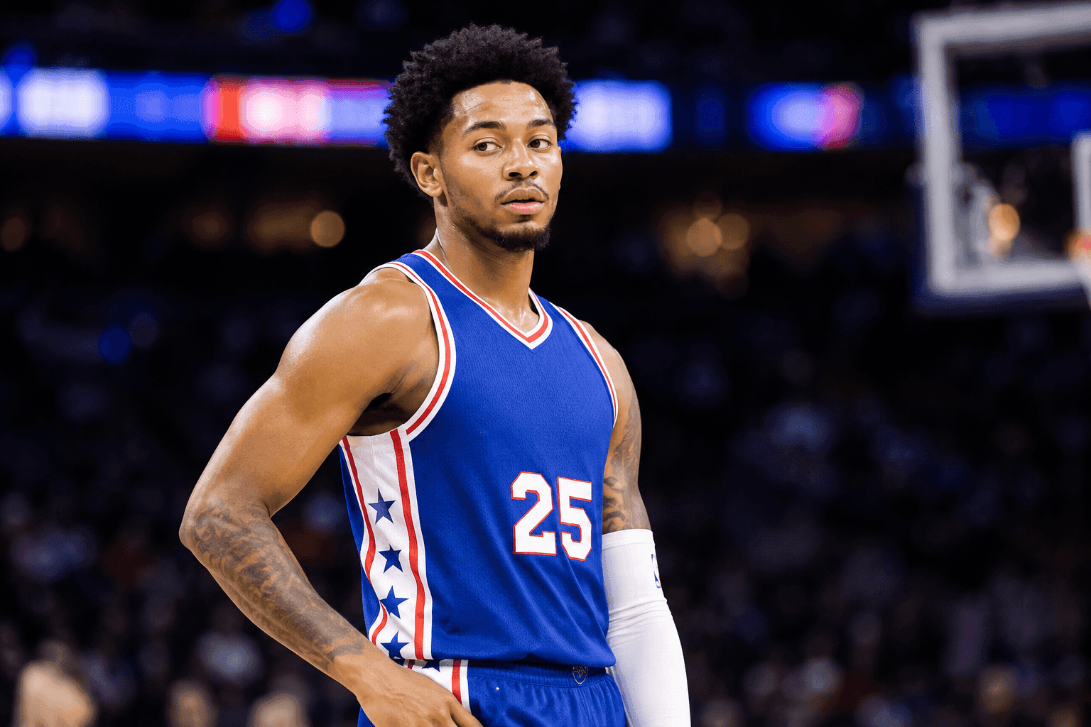 Editorial sports image for Anfernee Simons Questionable for Sixers Opener: The Hamstring Waiting Game Begins