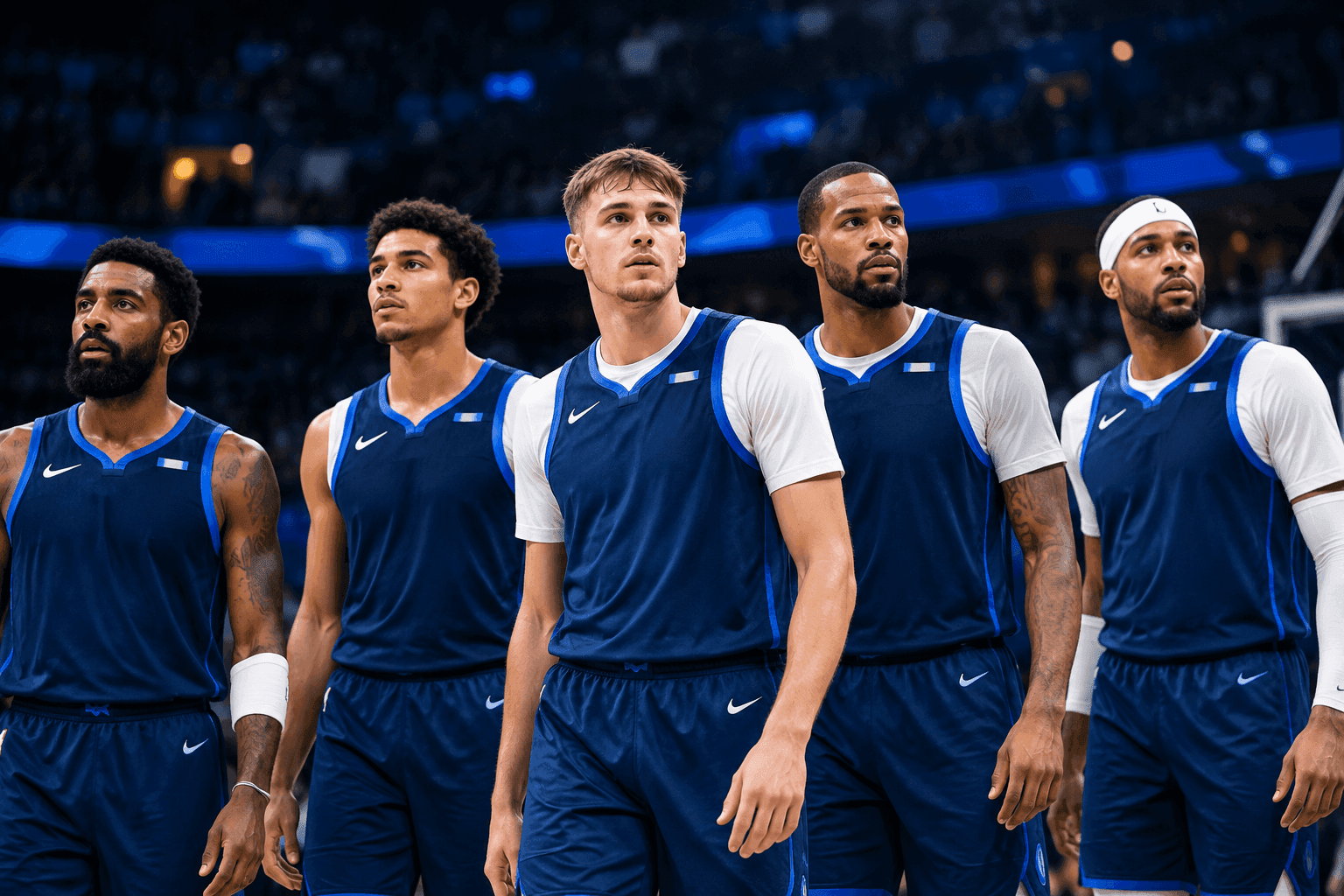 Editorial sports image for Mavericks Unleash New Starting Five With Kyrie Irving and Cooper Flagg