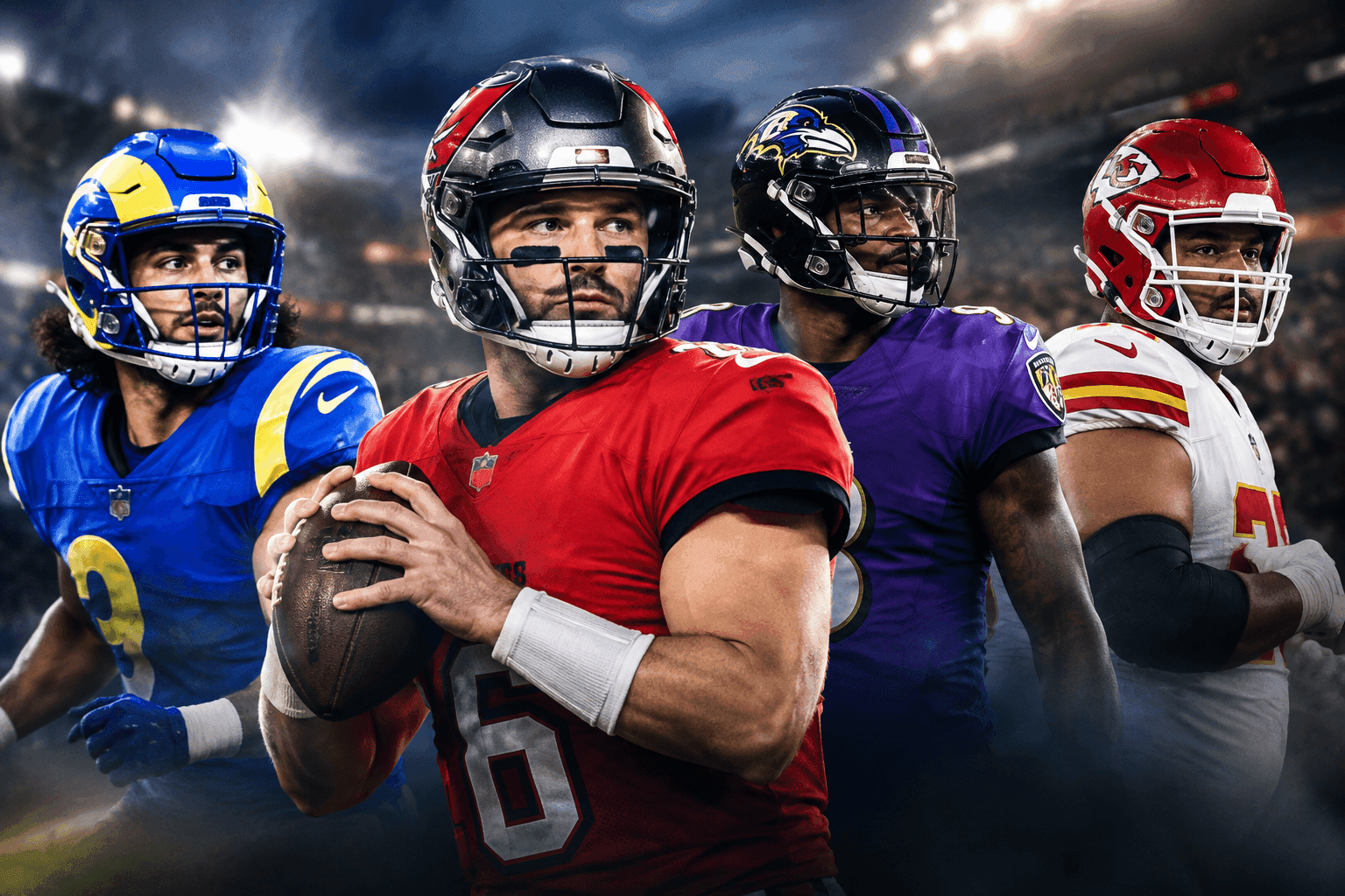 Editorial sports image for Lamar Jackson's Near-Miss, Puka Nacua's Calf, and the NFL's Sunday Morning Injury Carousel