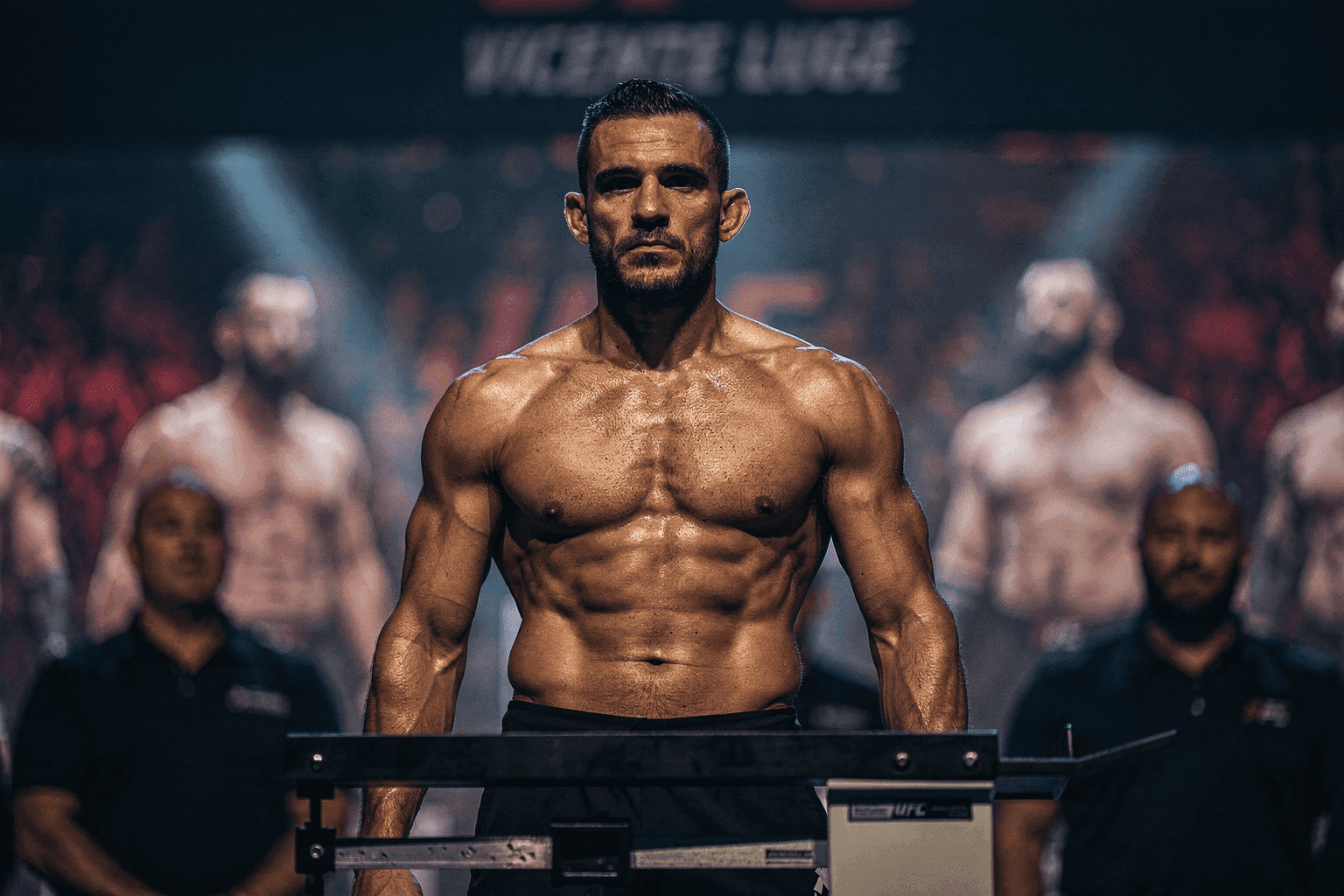 Editorial sports image for Vicente Luque Hits 186 on the Dot for UFC 330
