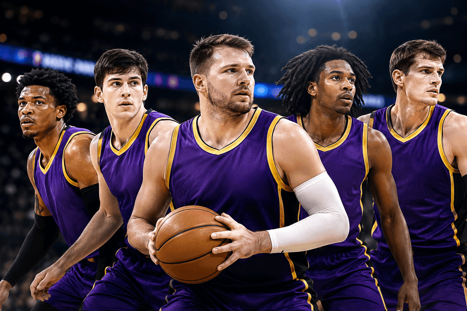 Editorial sports image for Lakers Roll Out 2K-Style Starting Lineup as Offensive Juggernaut Continues
