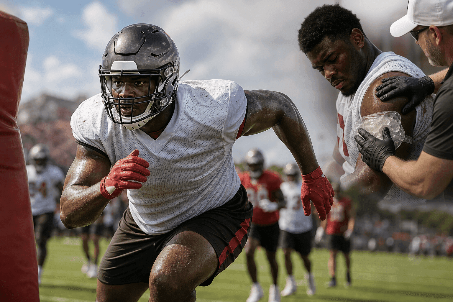 Editorial sports image for Bucs First-Rounder Reuben Bain Jr. Dodges a Bullet with 'Minor' AC Sprain
