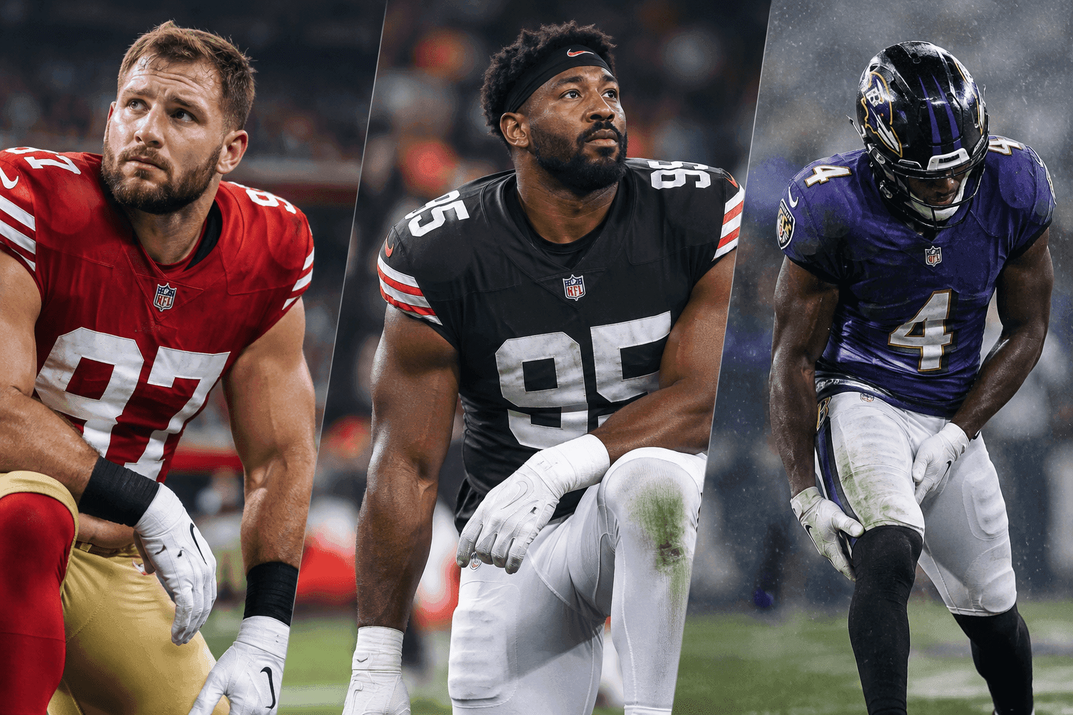 Editorial sports image for Sunday Morning Injury Dump: Bosa, Garrett, and Flowers Headline a Brutal Week 3 Update