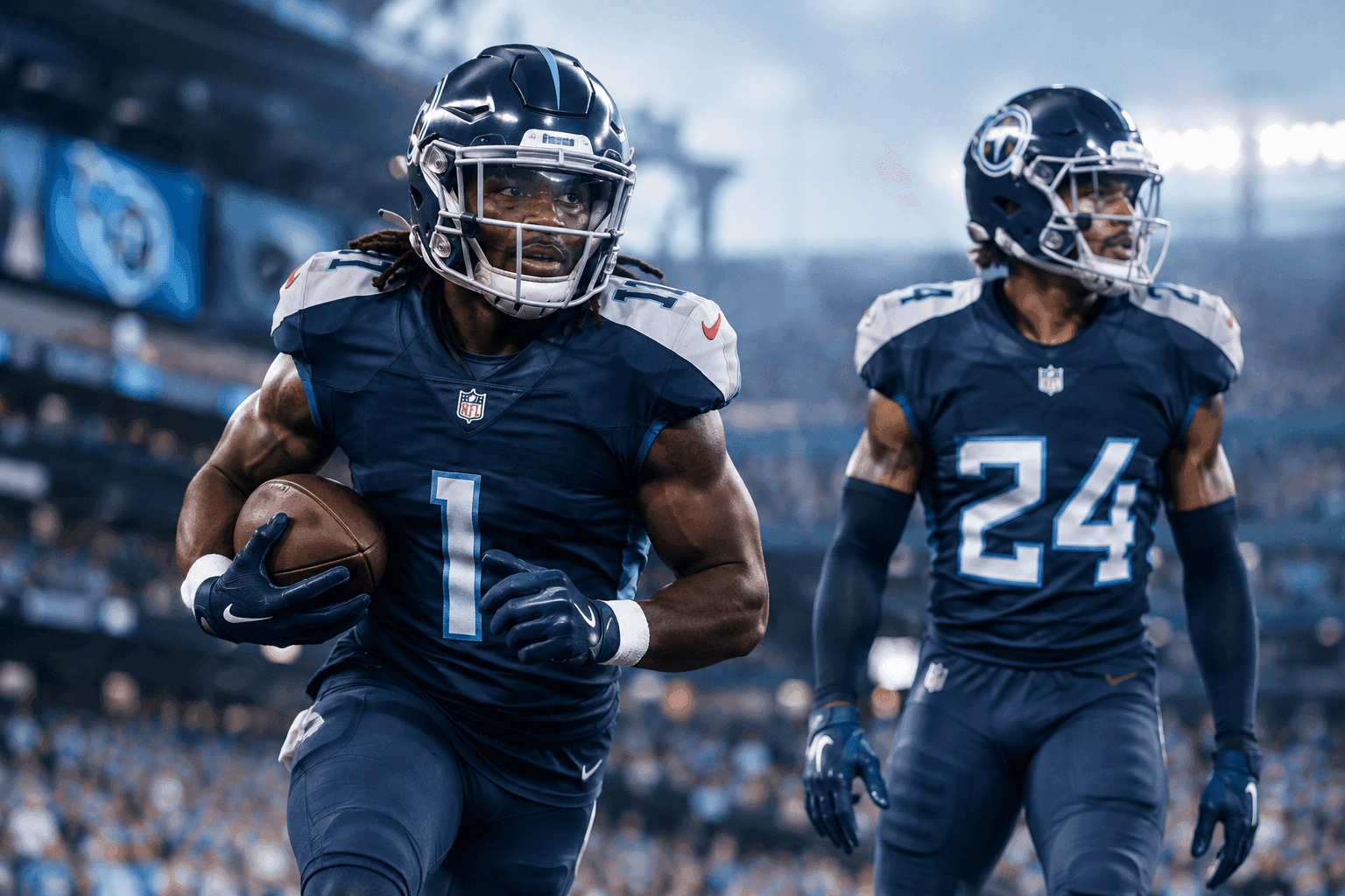 Editorial sports image for Titans Get Tyjae Spears and $45 Million Man Cor'Dale Flott Back Just in Time for Giants Matchup