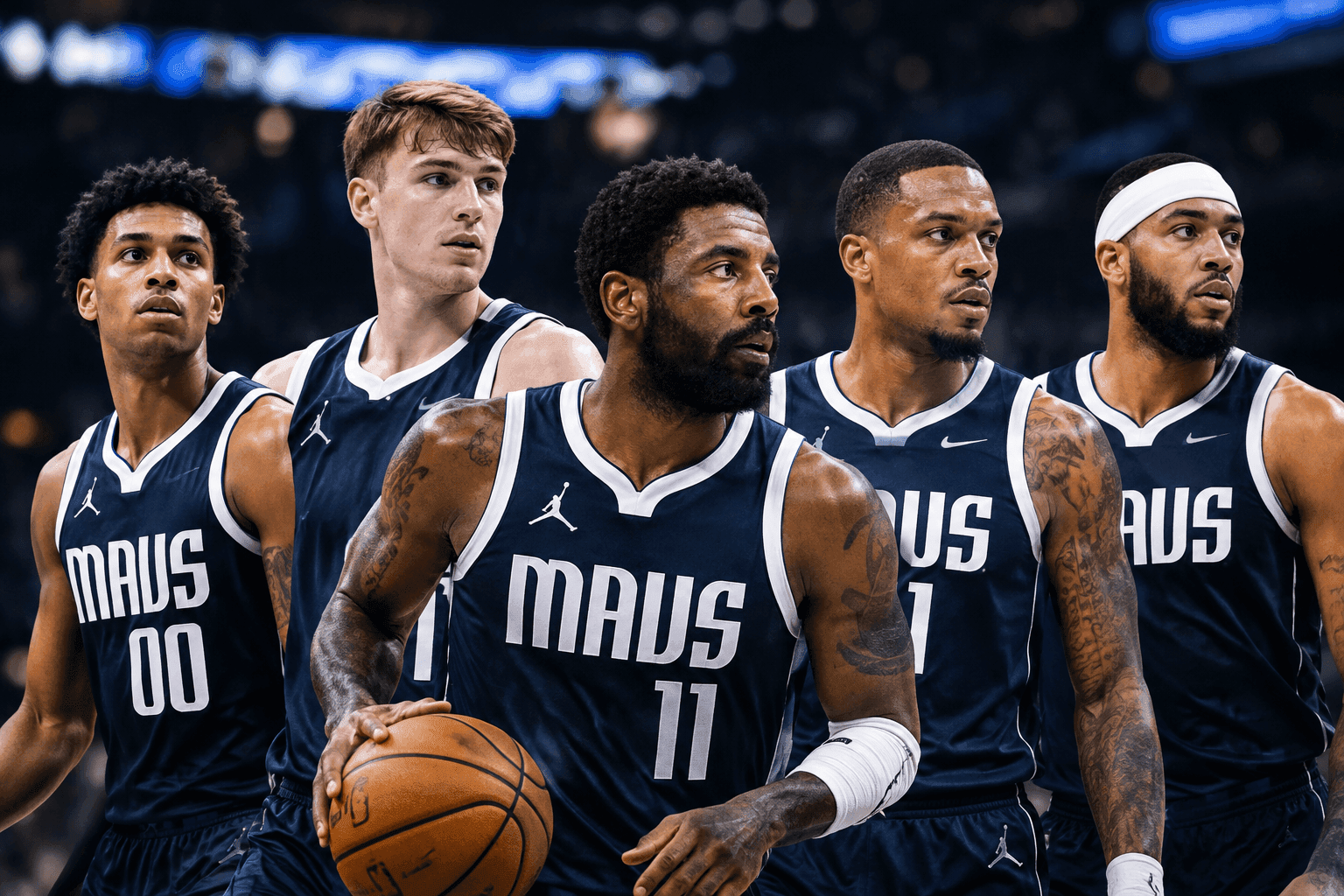 Editorial sports image for Mavericks Roll Out New-Look Starting Five Against Thunder