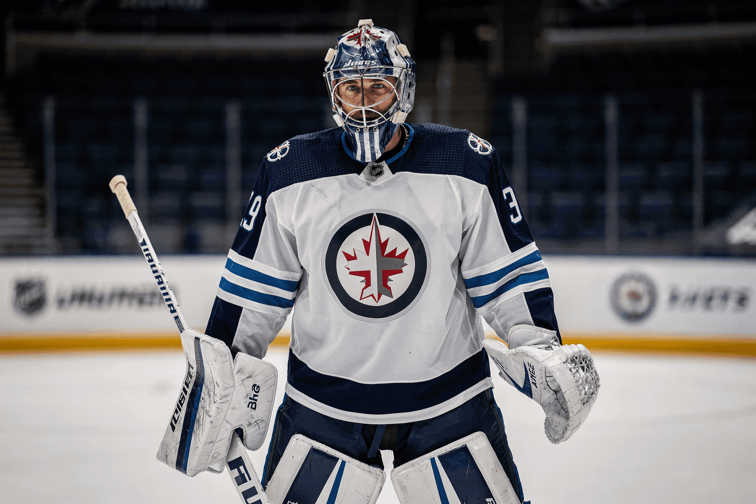 Editorial sports image for Connor Hellebuyck Officially Wants Out of Winnipeg, Forcing the Jets Into a Goalie Market Staredown