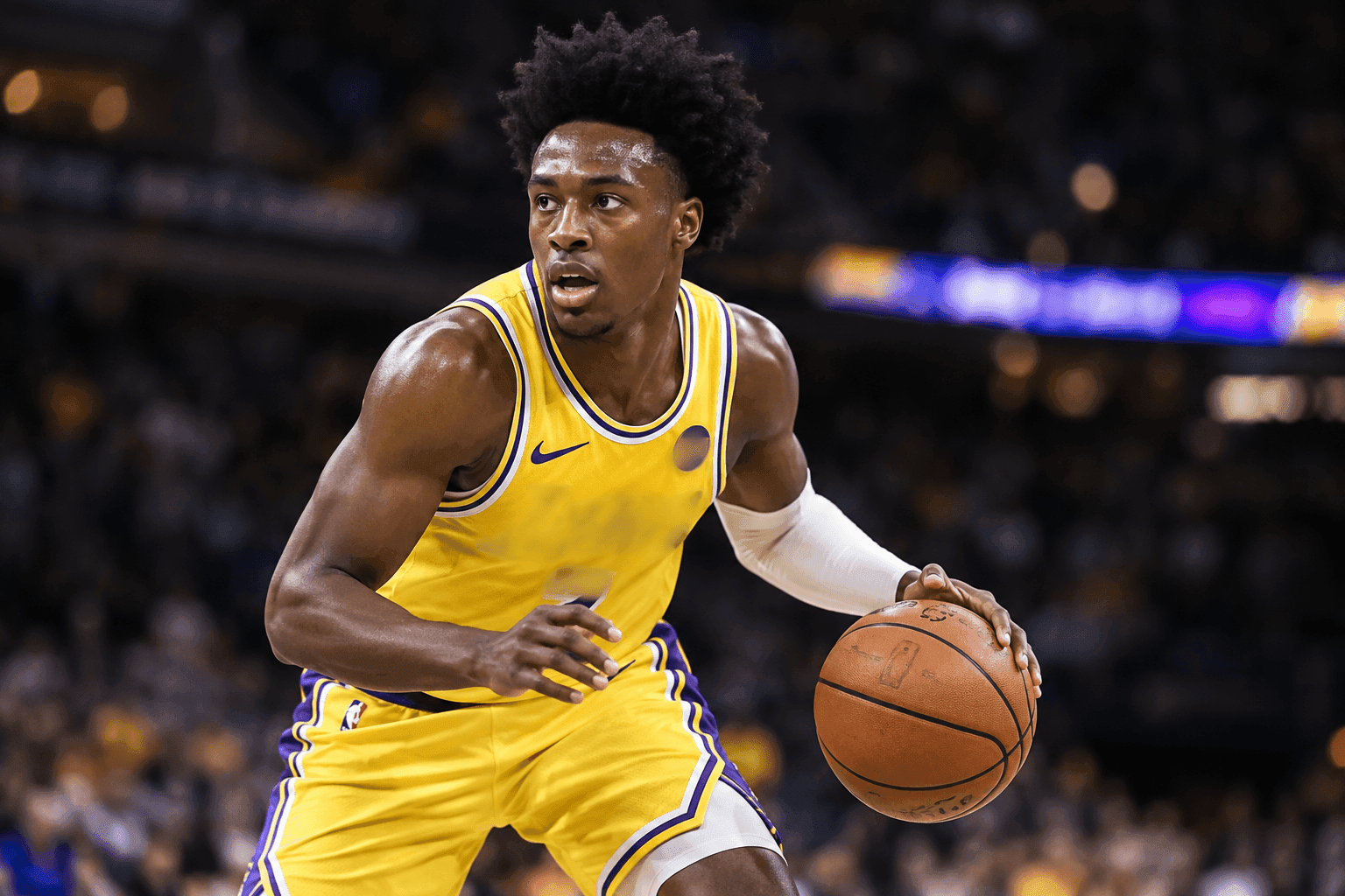 Editorial sports image for Collin Sexton is Back for the Lakers, But Only for a Few Minutes
