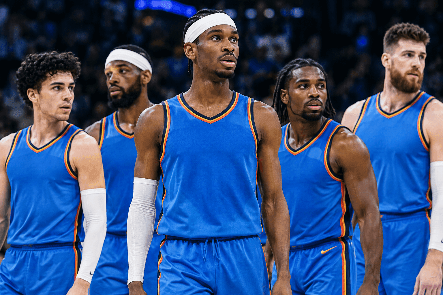 Editorial sports image for Thunder Roll Out Chaotic Three-Guard Lineup Against Mavericks