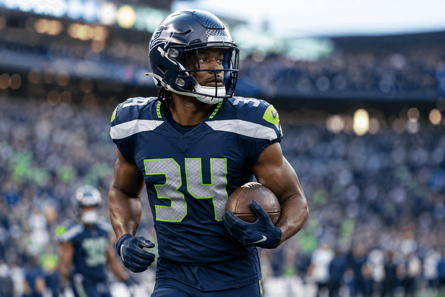 Editorial sports image for Jadarian Price Dodges a Bullet, But Seahawks Fans Are Still Sweating the Monday MRI