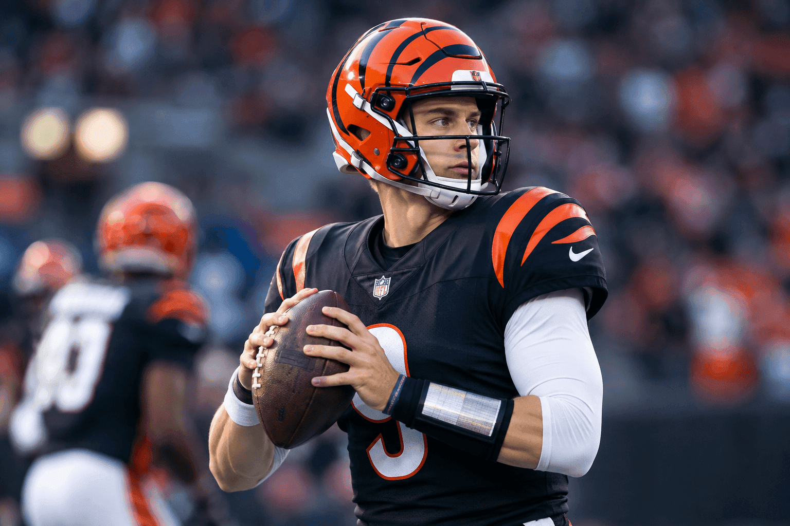 Editorial sports image for Joe Burrow is Playing Sunday, But the Bengals Are Still Packing a Fire Extinguisher