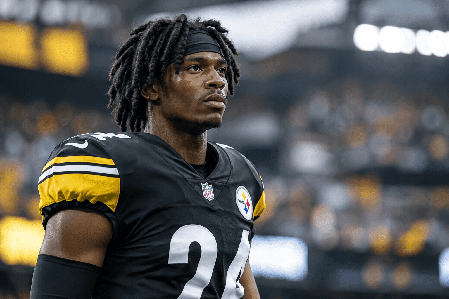 Editorial sports image for Joey Porter Jr.'s 'Back Injury' Keeps Him Out Against Falcons as Trade Rumors Swirl