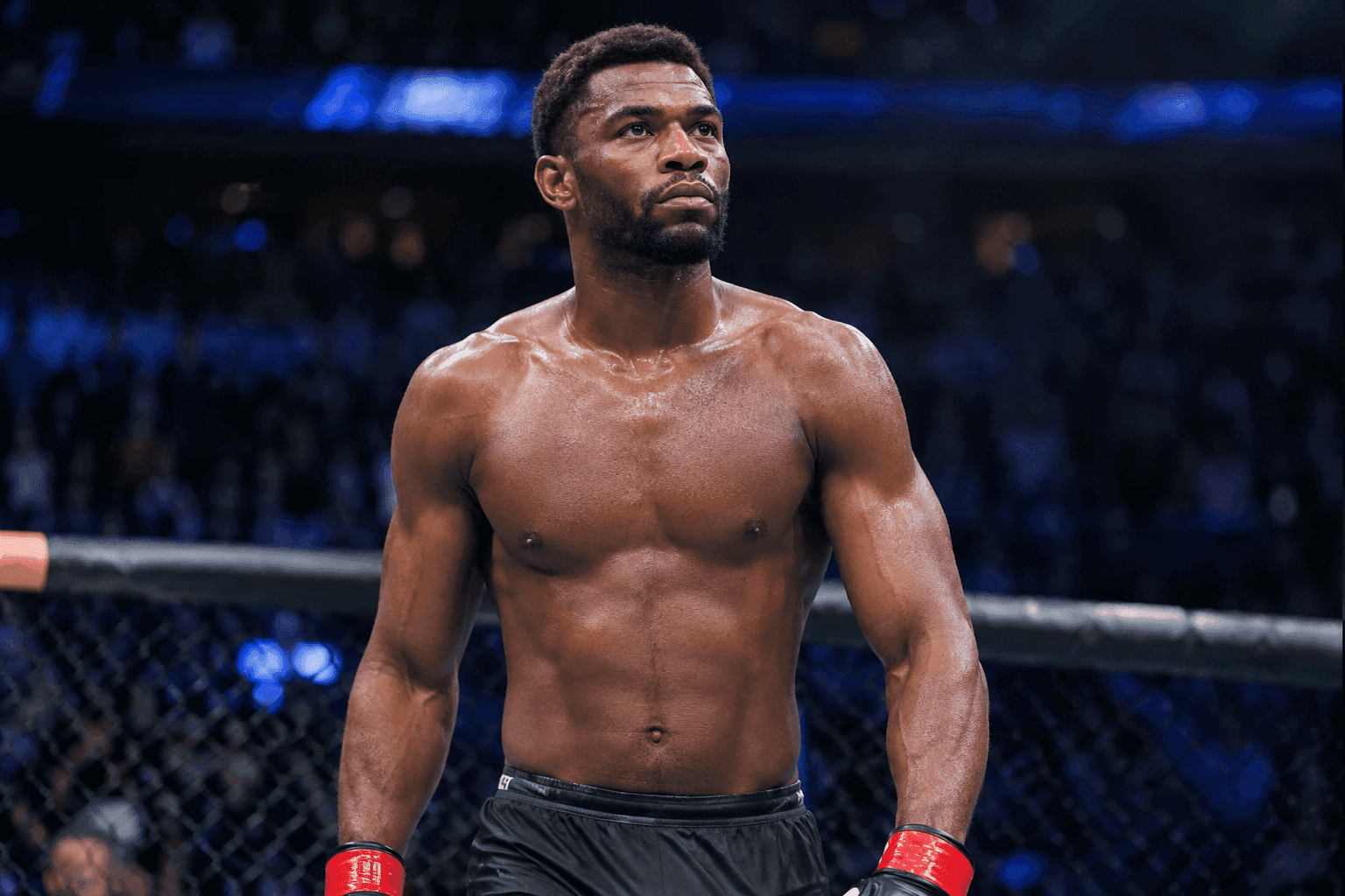 Editorial sports image for Ateba Gautier Hits the Scale at 184 Pounds Ahead of UFC 332
