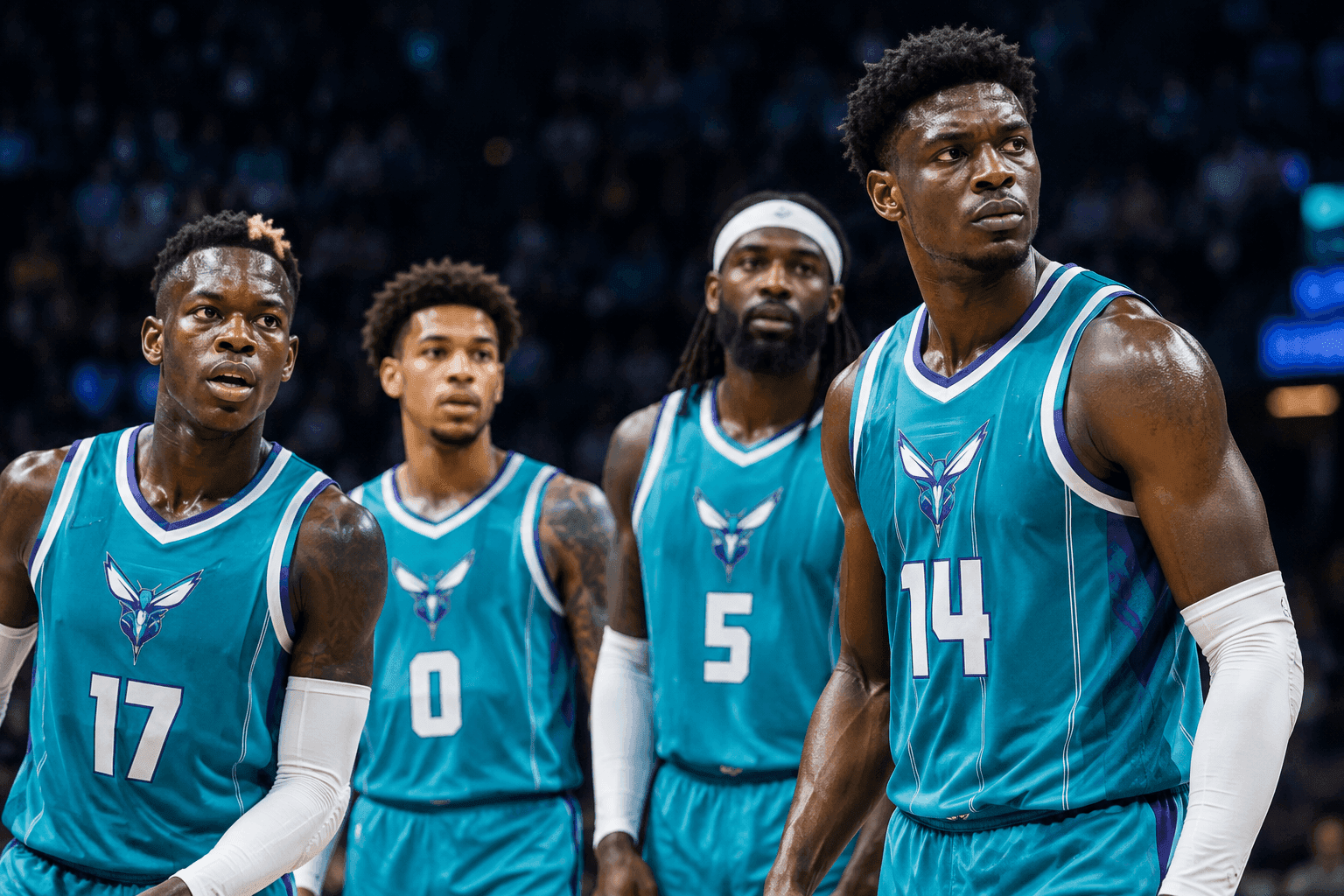 Editorial sports image for Hornets Roll Out Chaotic Starting Lineup Featuring a Mystery 'James'