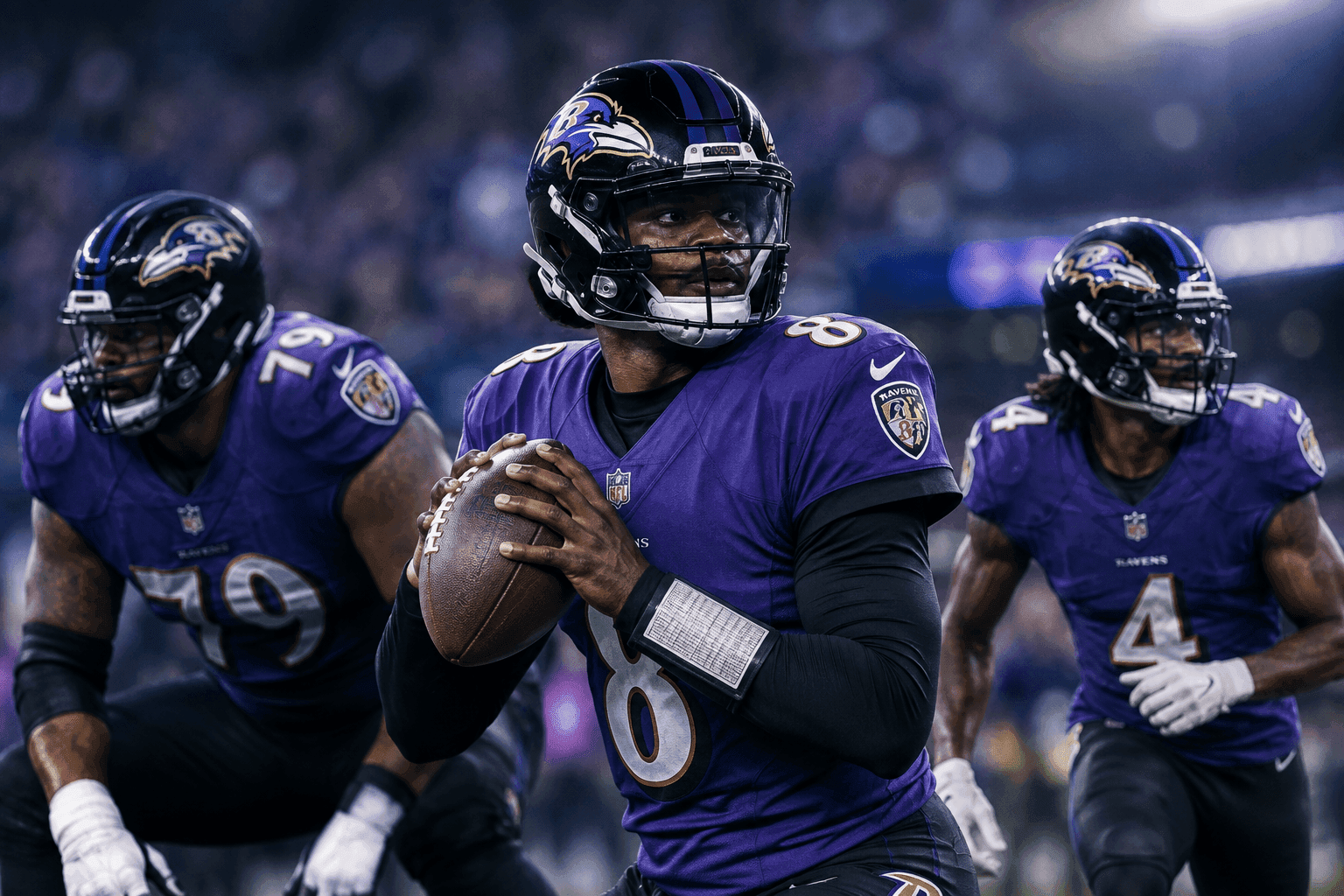 Editorial sports image for Ravens Injury Nightmare: Ronnie Stanley Out, Zay Flowers Questionable Ahead of Dallas Showdown