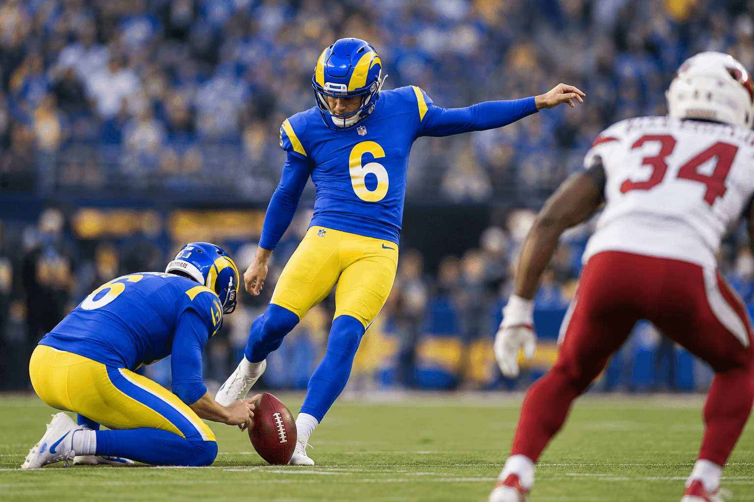 Editorial sports image for Rams Turn to Kicking Relics After Blake Grupe's Disastrous Kickoff Tackle