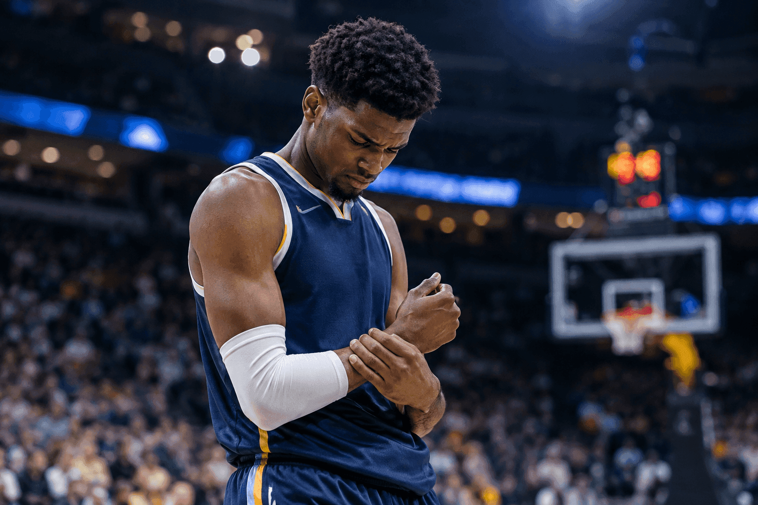 Editorial sports image for Denver's Wing Rotation Hits Critical Mass as Alpha Diallo Ruled Out
