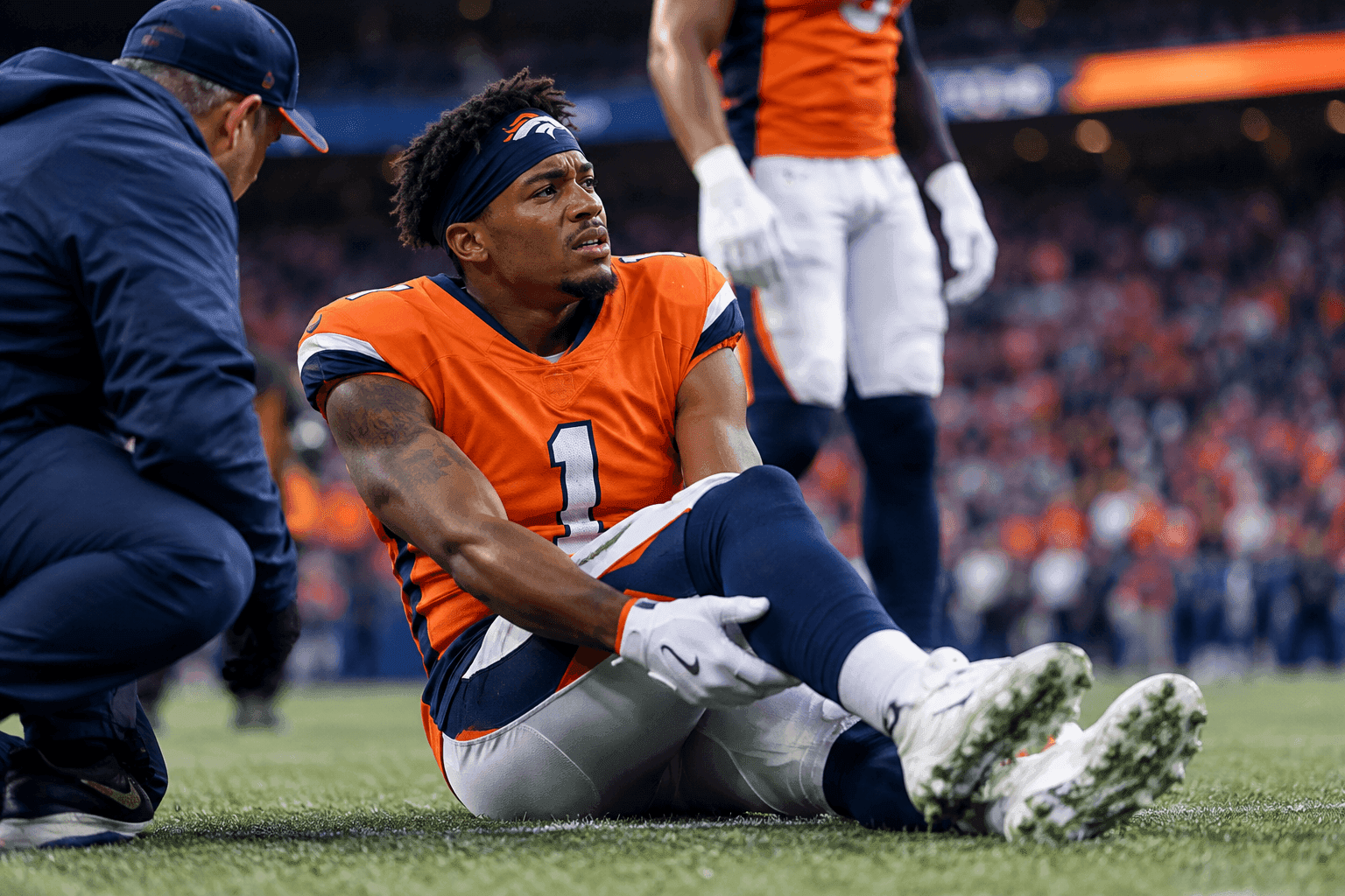 Editorial sports image for Broncos Lose Emerging WR Pat Bryant to Short-Term IR After Ankle Injury