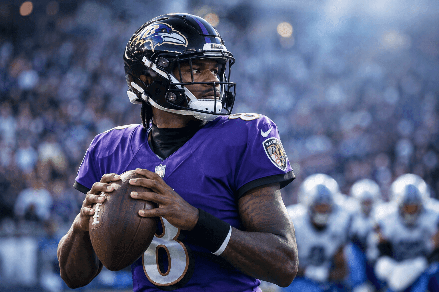Editorial sports image for Lamar Jackson Is Officially Back to Save the Ravens' Offense