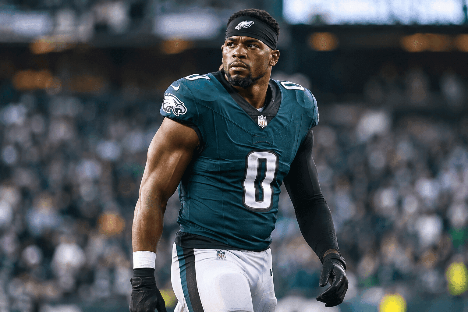 Editorial sports image for Eagles Dodge a Bullet with Jonathan Greenard's Ankle Injury