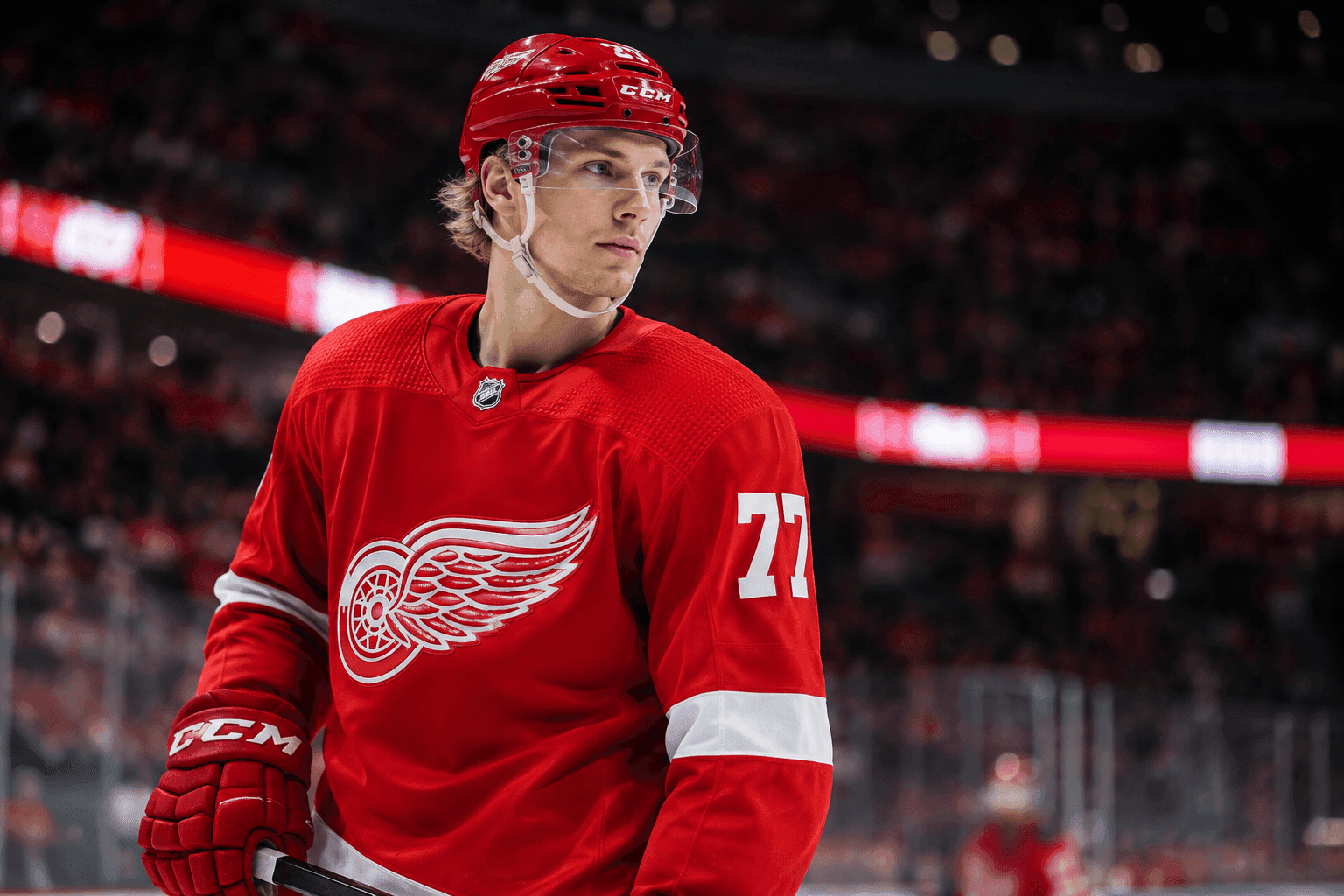 Editorial sports image for Simon Edvinsson Wants Out of Detroit, and the Trade Market is About to Erupt